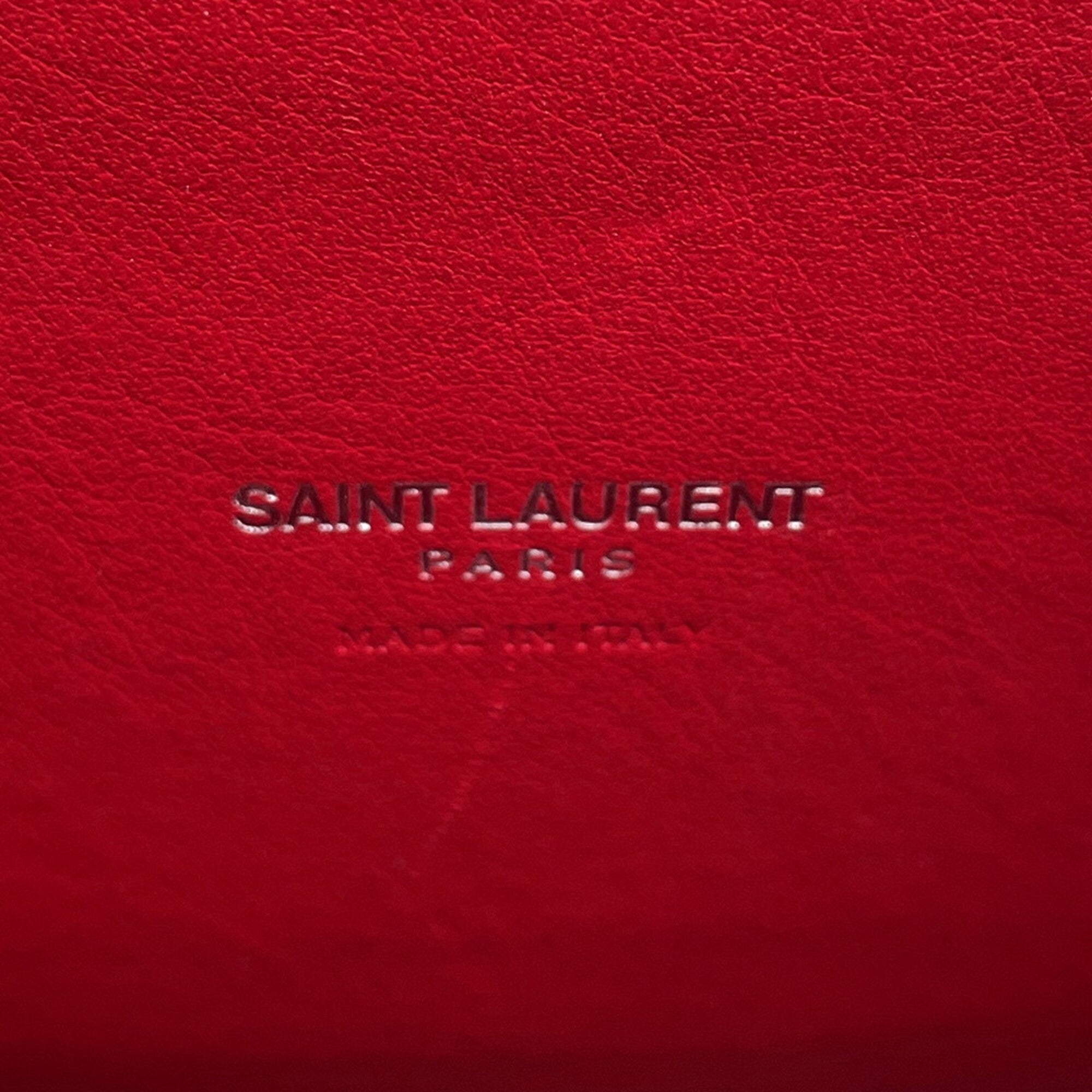 Yves Saint Laurent Sac De Jour Red Color Leather Handbag (Pre-Owned)