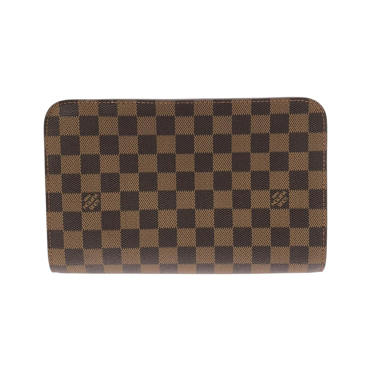 Louis Vuitton Brown Coated Canvas Clutch Bag (Pre-Owned)