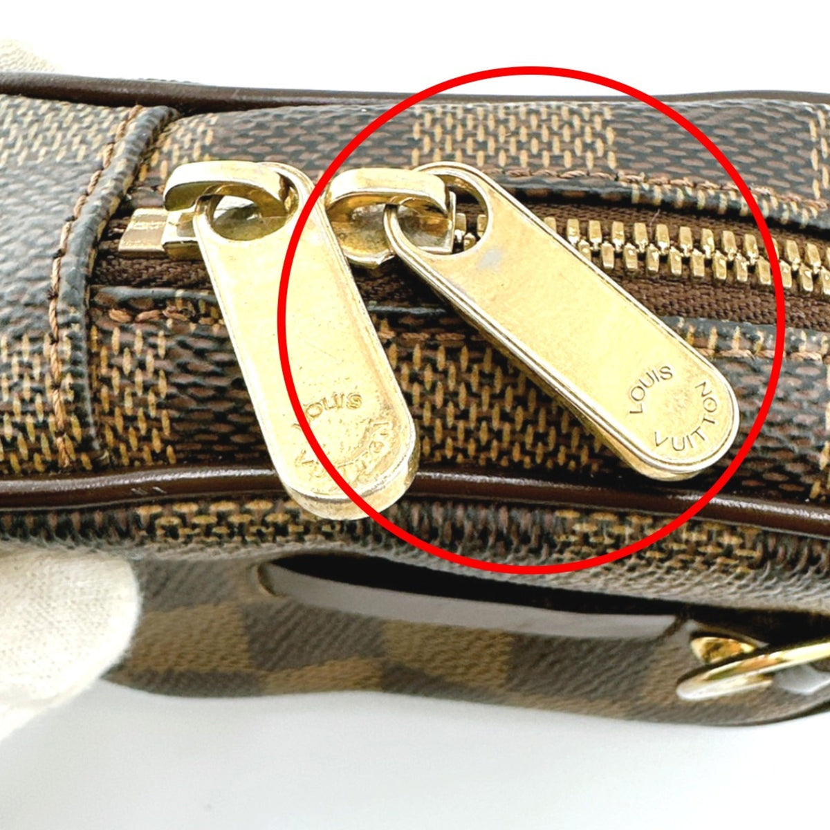 Louis Vuitton Brown Damier Canvas Pouch (Pre-Owned)