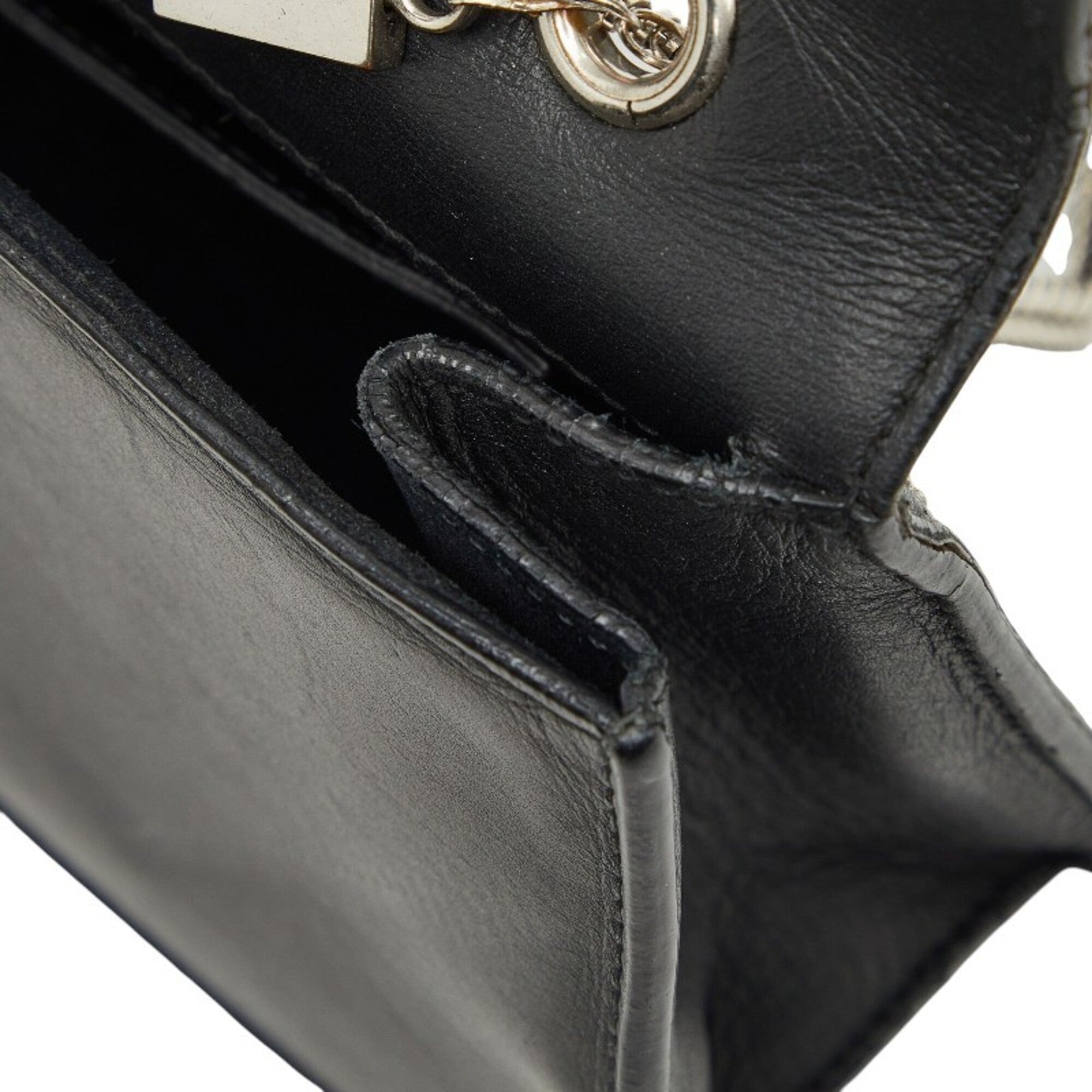 Saint Laurent Black Leather Shoulder Bag (Pre-Owned)