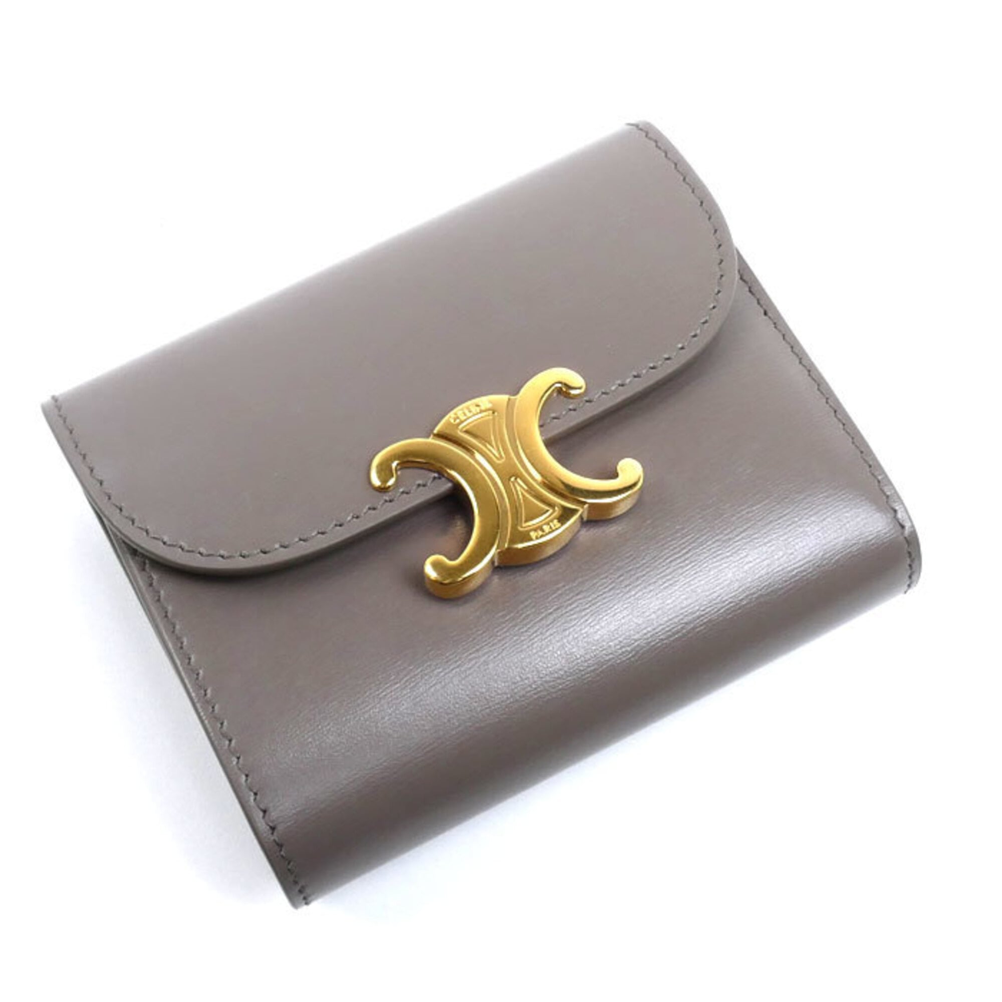 Celine Leather Wallet (Tri-Fold) (Pre-Owned)