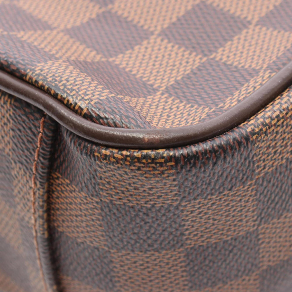 Louis Vuitton Damier Brown Coated Canvas Leather Shoulder Bag (Pre-Owned)