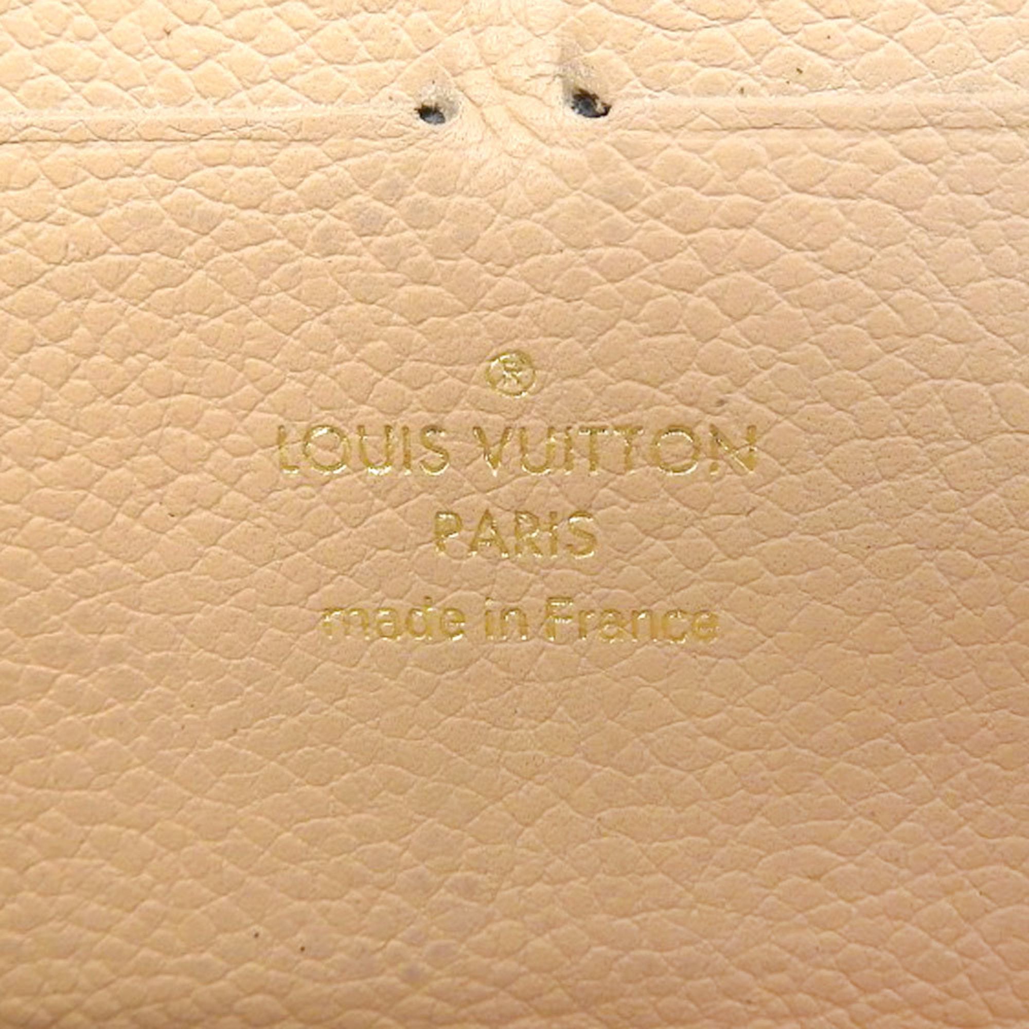 Louis Vuitton Monogram Empreinte Beige Dune Leather Long Wallet (Bi-Fold) (Pre-Owned)