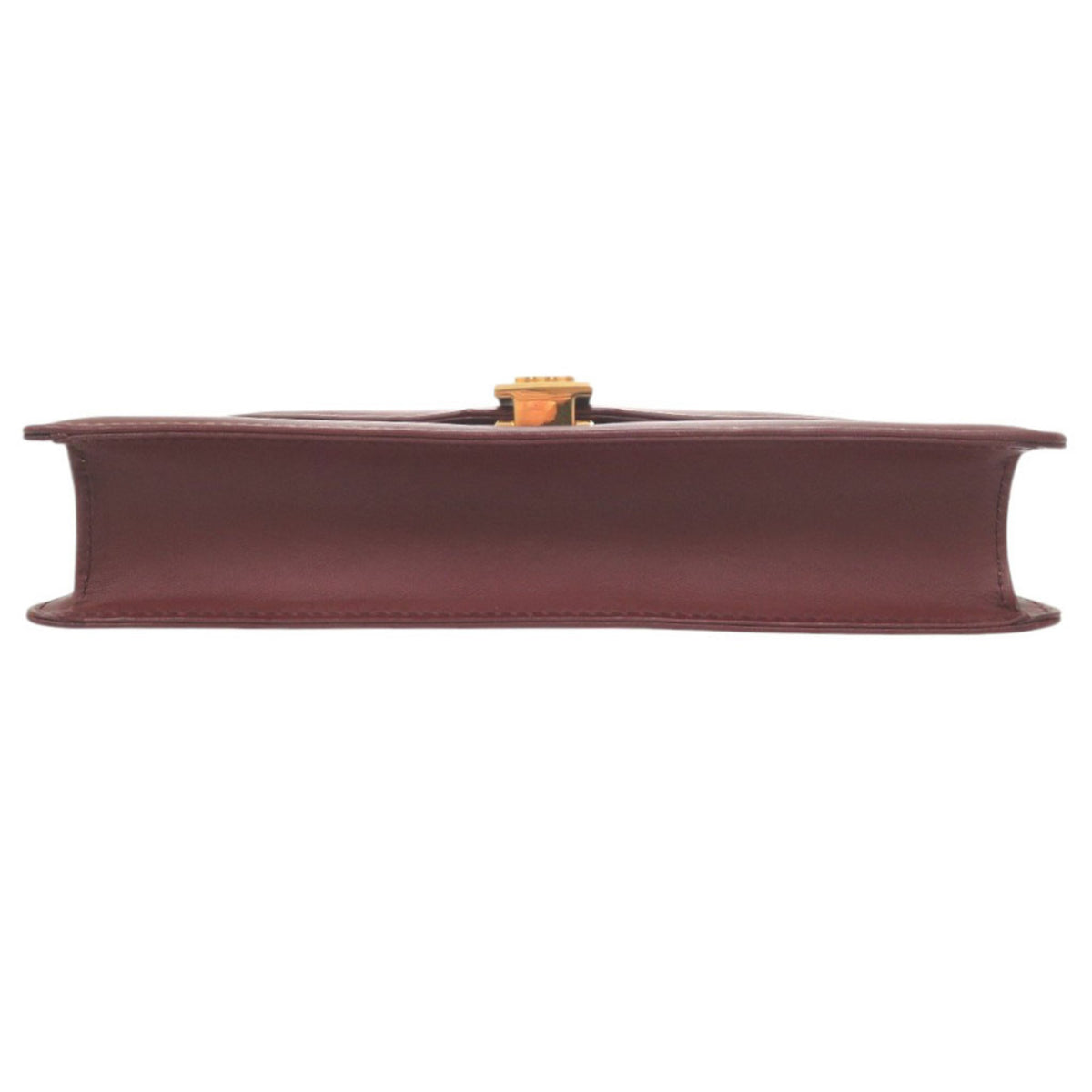 Cartier Bordeaux Leather Shoulder Bag (Pre-Owned)