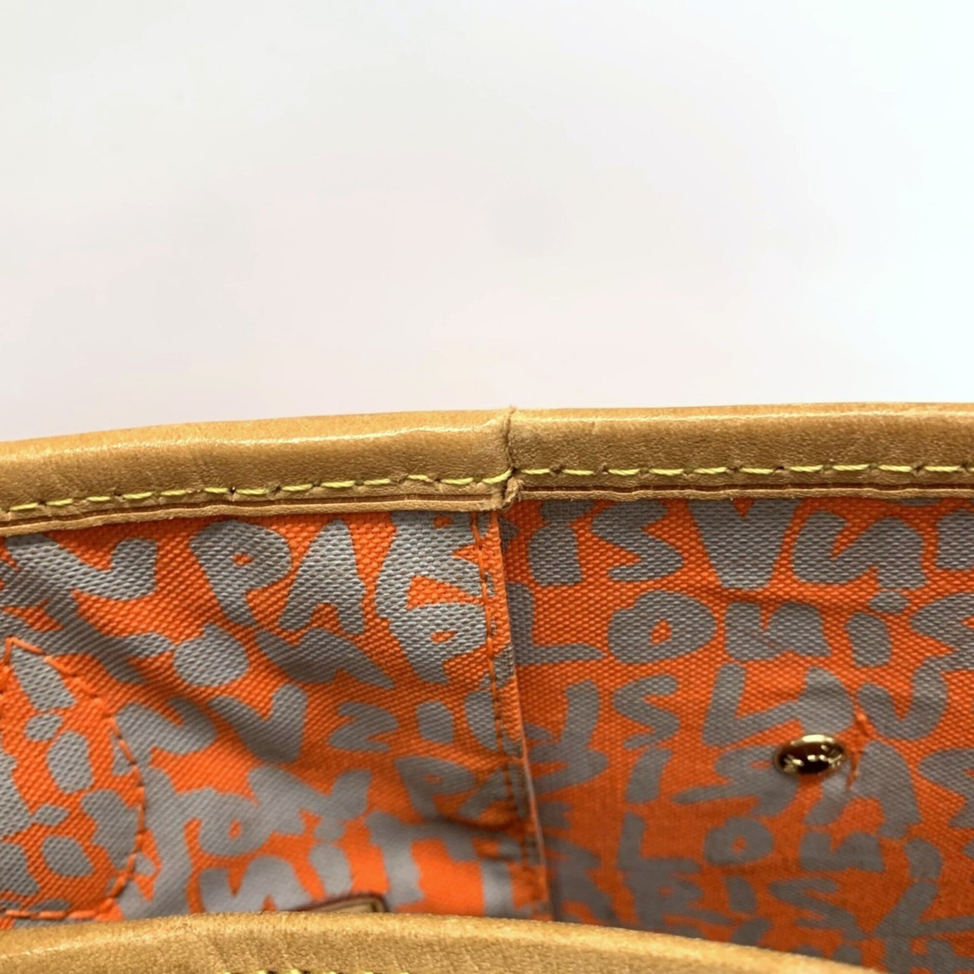 Louis Vuitton Monogram Orange Monogram Graffiti Shoulder Bag Tote Bag (Pre-Owned)