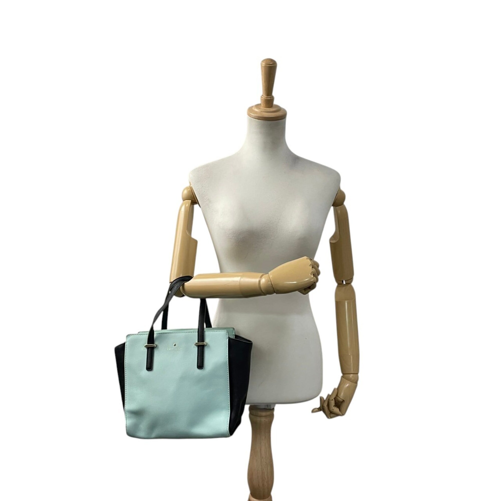 Kate Spade Black Green Leather Handbag Shoulder Bag (Pre-Owned)