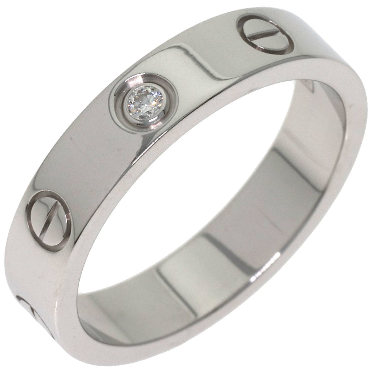 Cartier Silver White Gold (18K) Band Ring (Pre-Owned)