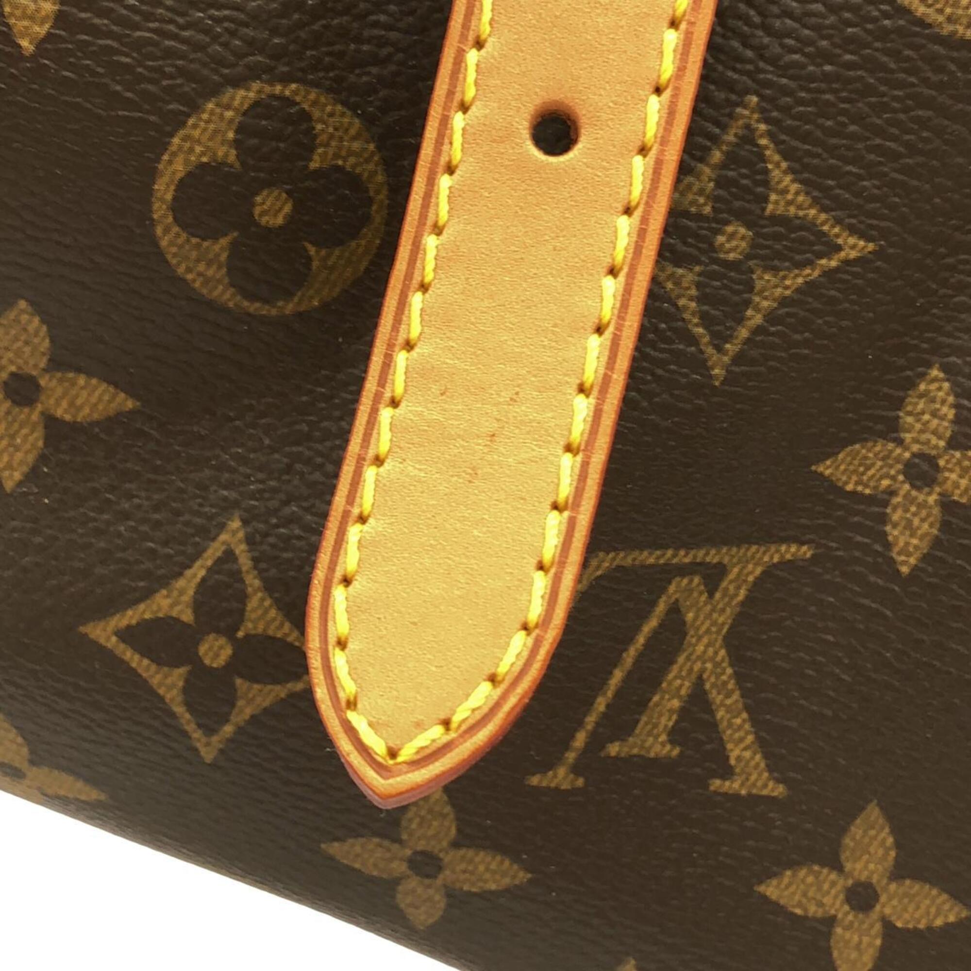 Louis Vuitton Marron Coated Canvas Shoulder Bag (Pre-Owned)
