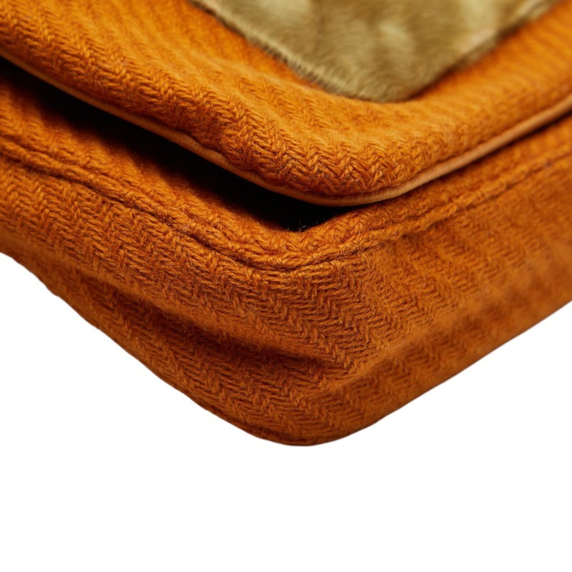 Prada Brown Wool Shoulder Bag (Pre-Owned)