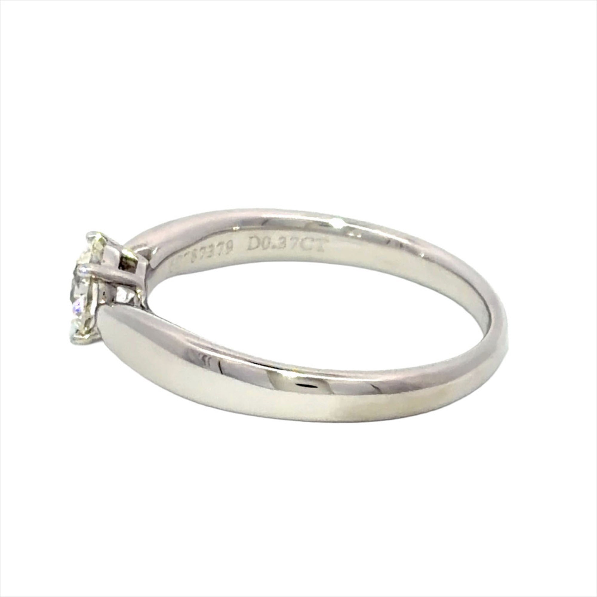 Tiffany Platinum Platinum 950 Band Ring (Pre-Owned)