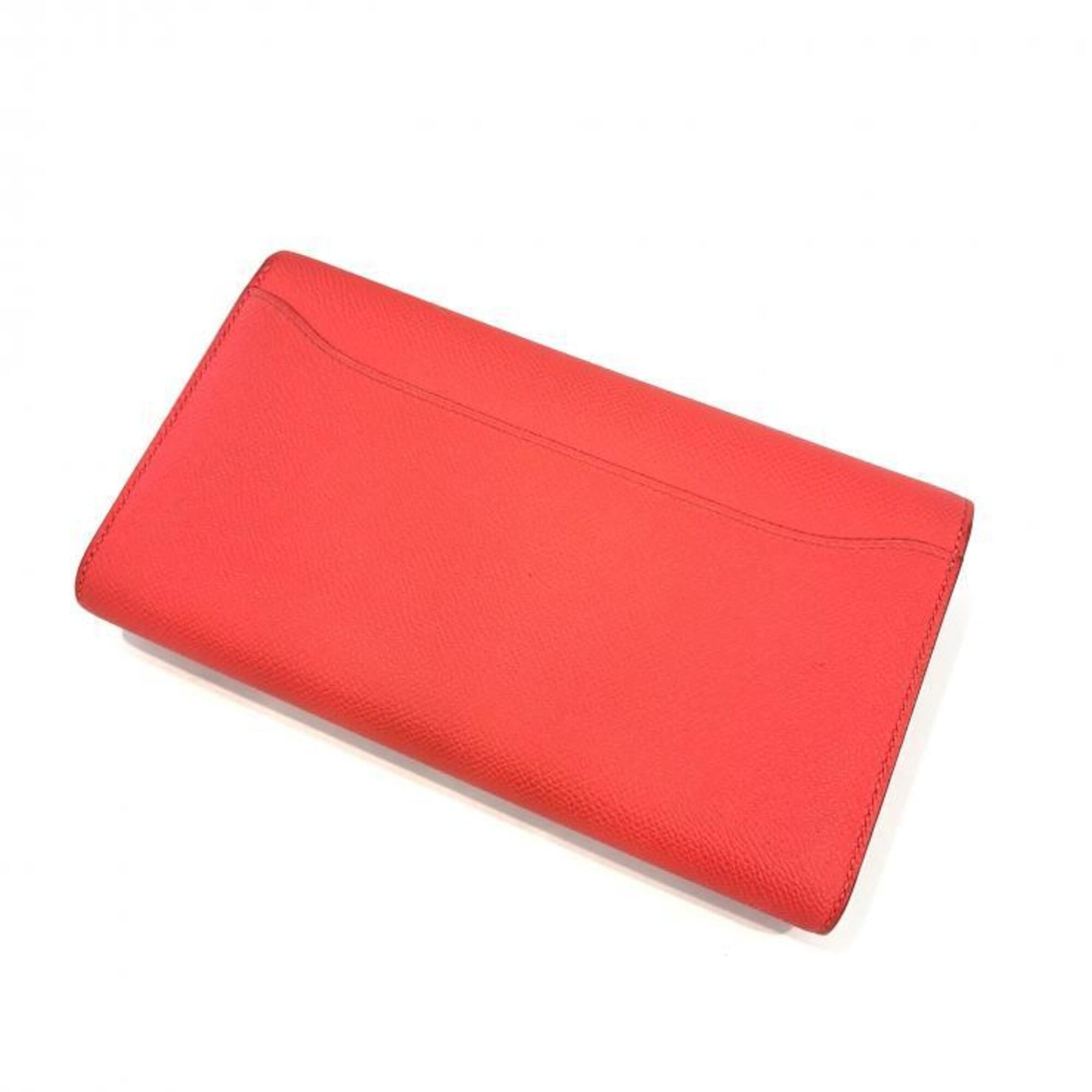 Hermes Pink Epsom Leather Long Wallet (Bi-Fold) (Pre-Owned)