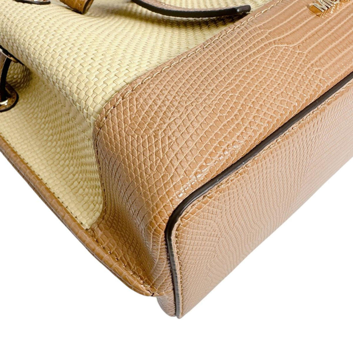 Michael Kors Brown Elastane Handbag Shoulder Bag (Pre-Owned)