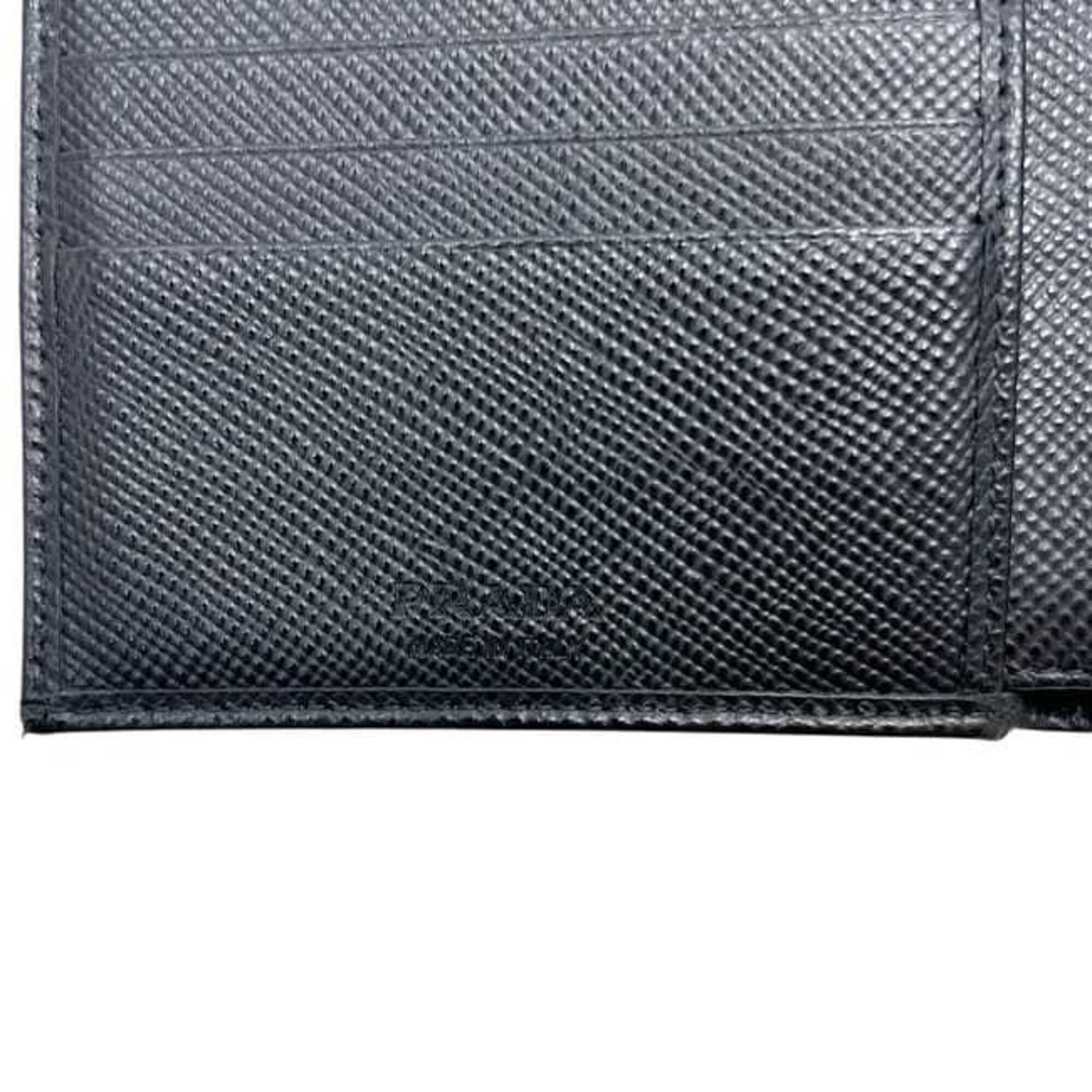Prada Black Nero Saffiano Wallet (Bi-Fold) (Pre-Owned)