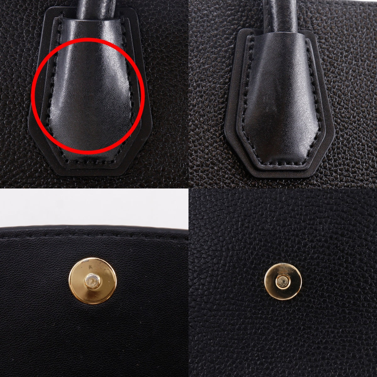 Michael Kors Black Leather Tote Bag (Pre-Owned)