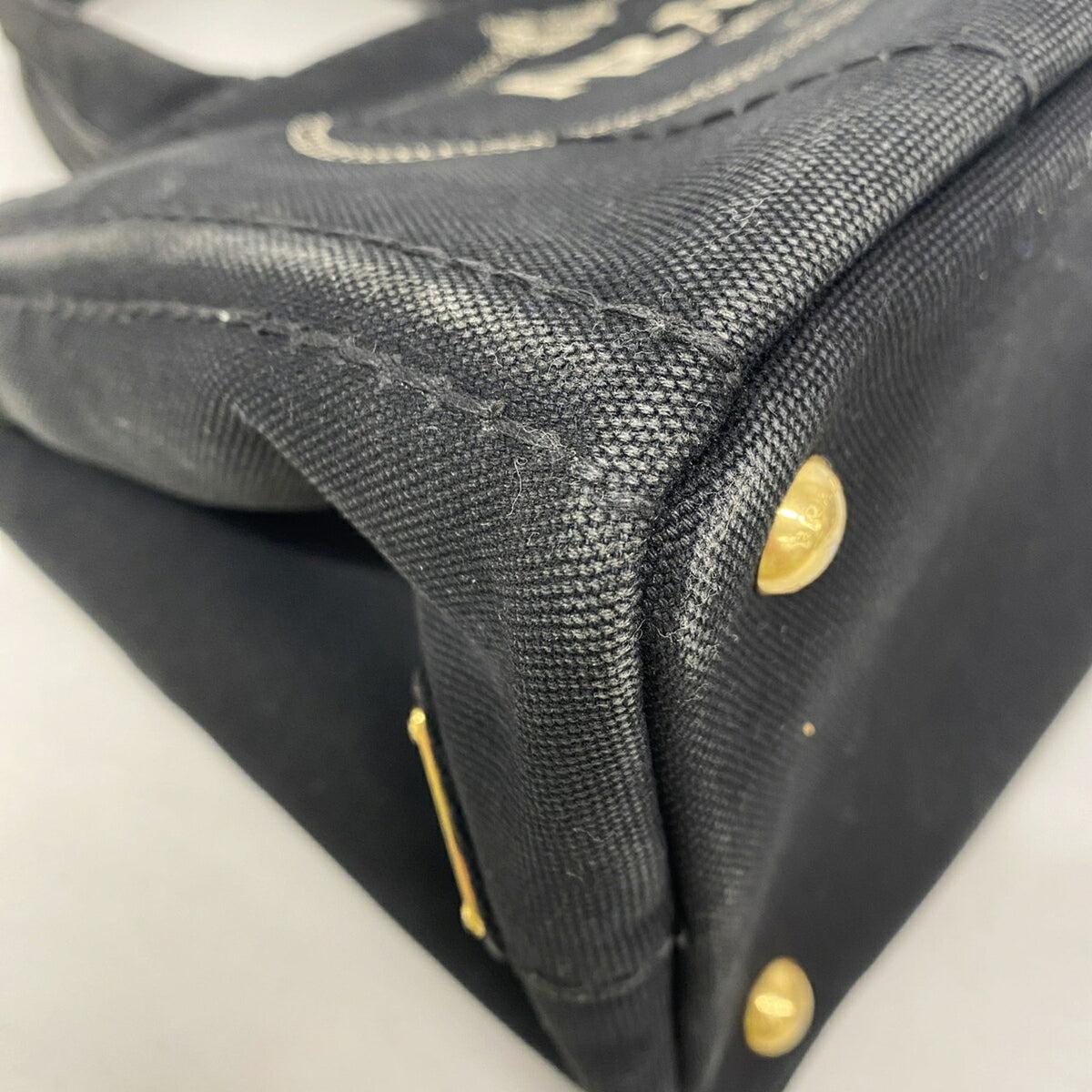 Prada Black Canvas Handbag (Pre-Owned)