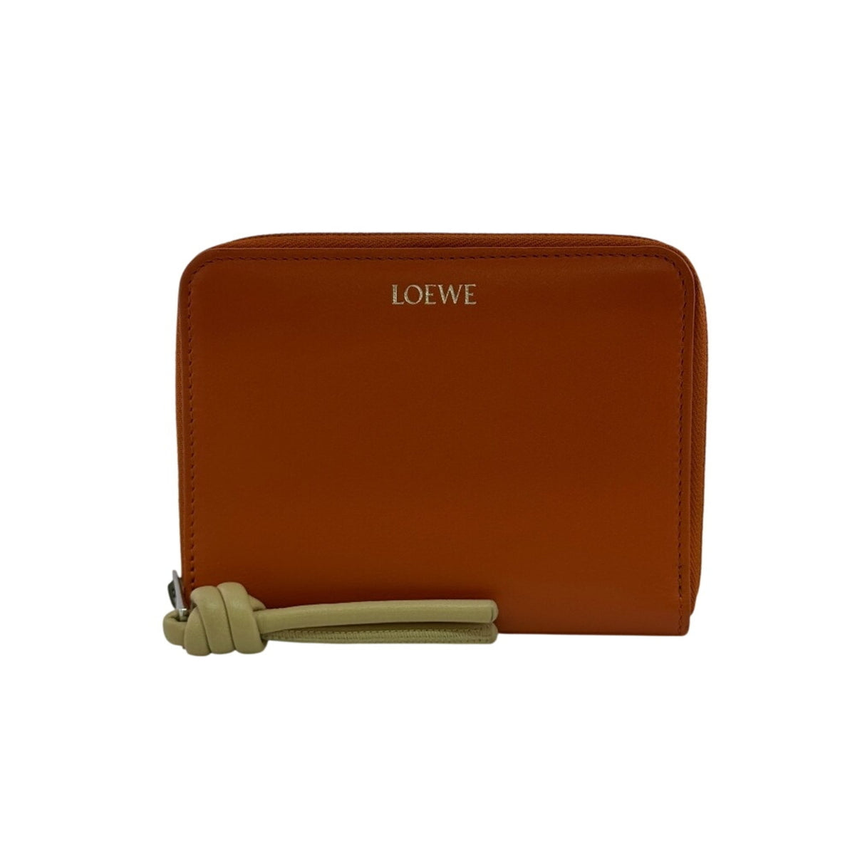 Loewe Orange Leather Wallet (Bi-Fold) (Pre-Owned)