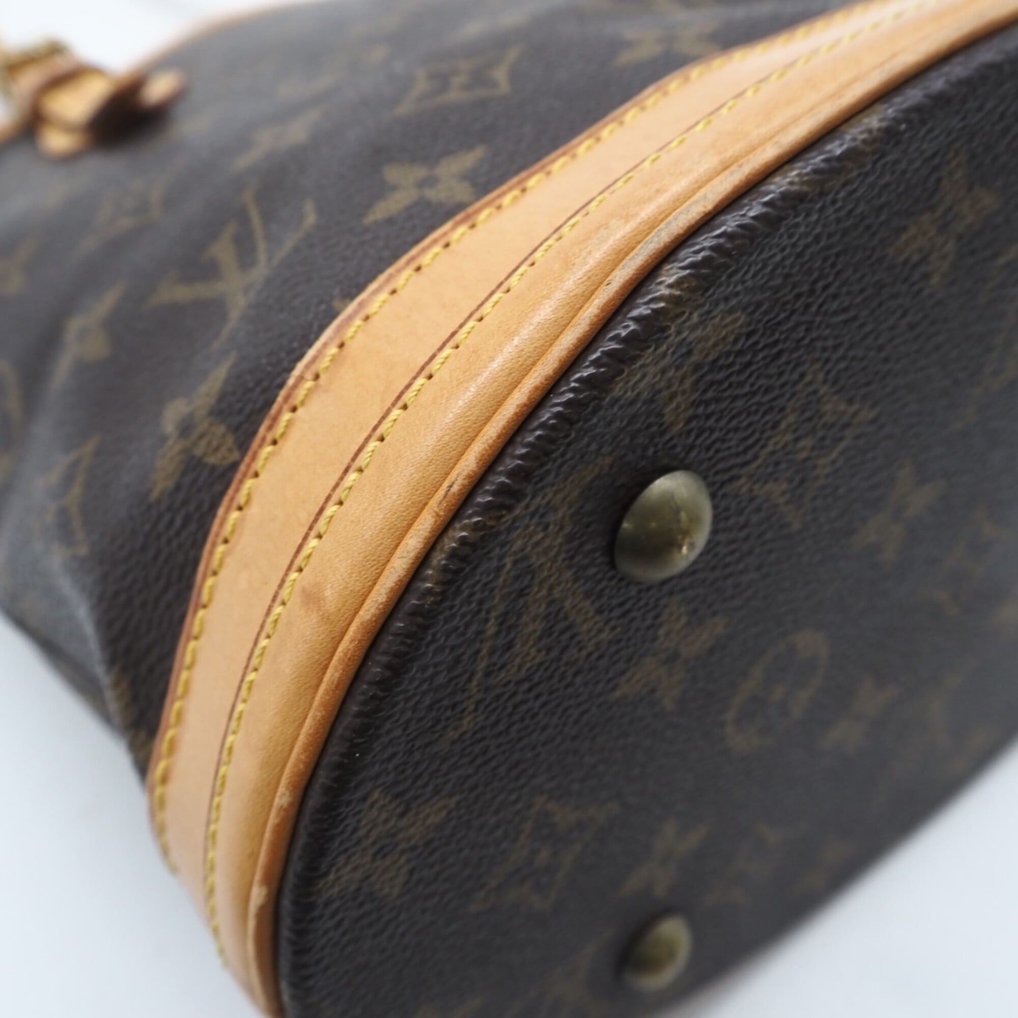 Louis Vuitton Monogram Brown Coated Canvas Leather Handbag (Pre-Owned)
