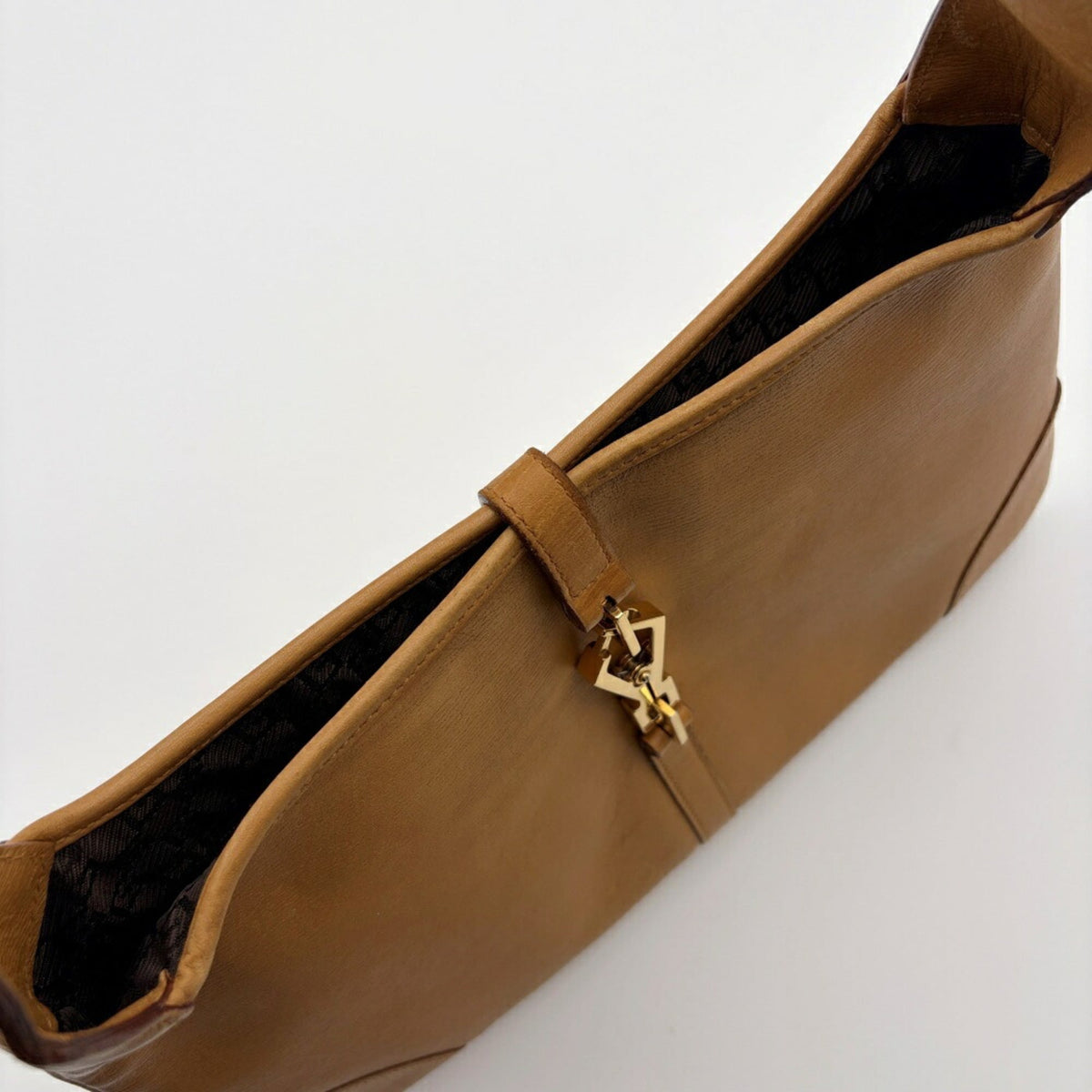 Gucci Camel Bamboo Leather Shoulder Bag (Pre-Owned)