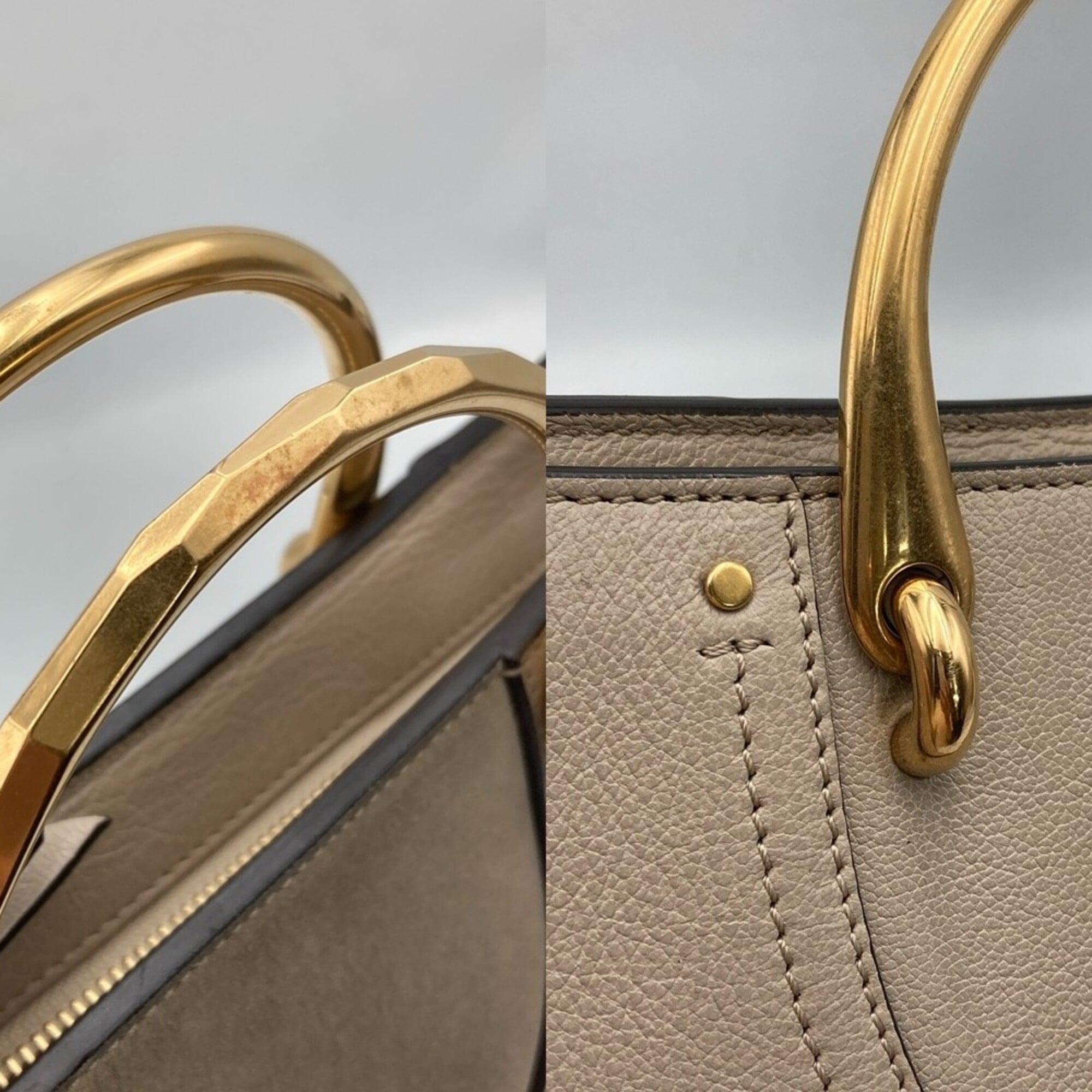 Chloé Gray Suede Shoulder Bag (Pre-Owned)