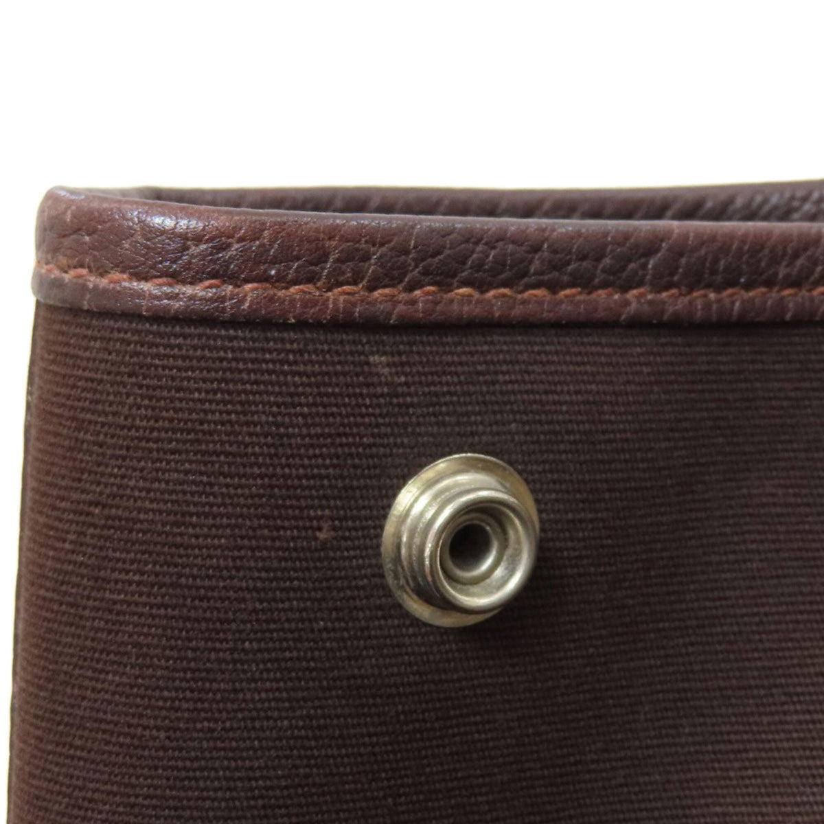 Hermes Dark Brown Leather Handbag (Pre-Owned)