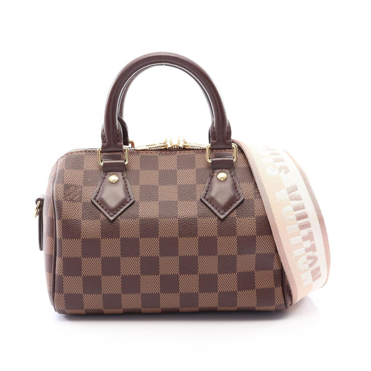 Louis Vuitton Damier Brown Coated Canvas Leather Handbag (Pre-Owned)
