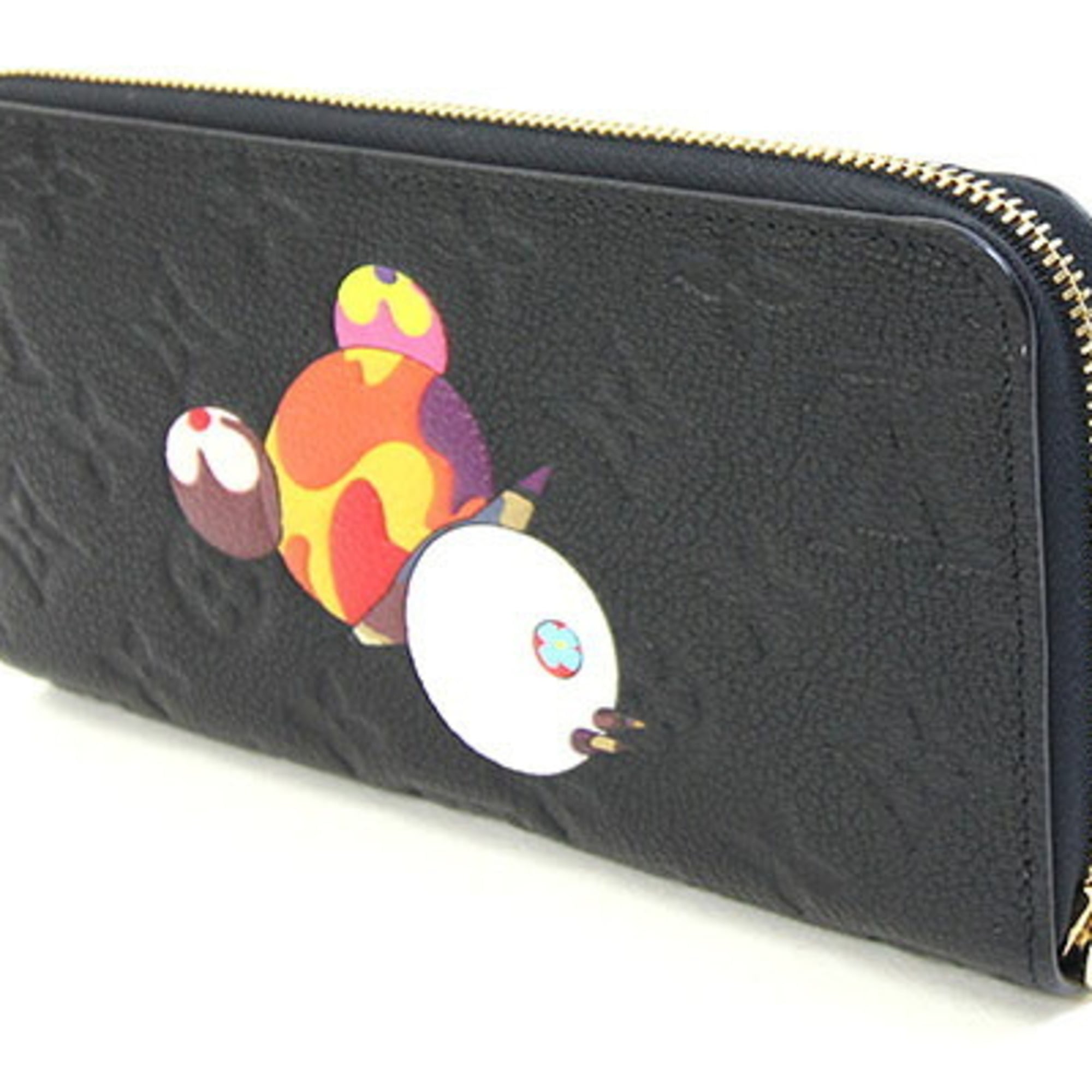Louis Vuitton Black Noir Monogram Empreinte Leather Long Wallet (Bi-Fold) (Pre-Owned)