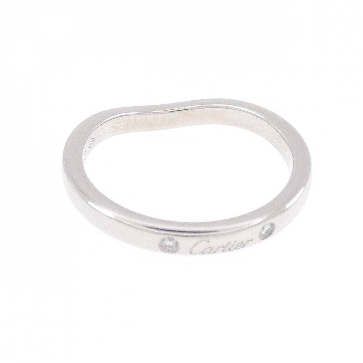 Cartier Platinum Platinum 950 Band Ring (Pre-Owned)