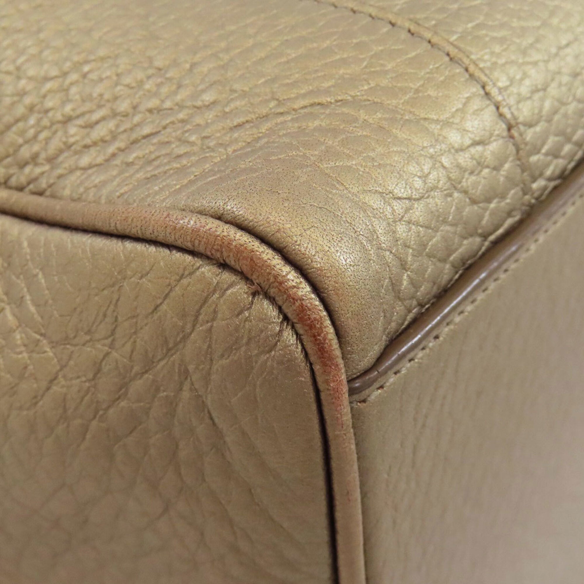 Loewe Gold Leather Handbag (Pre-Owned)