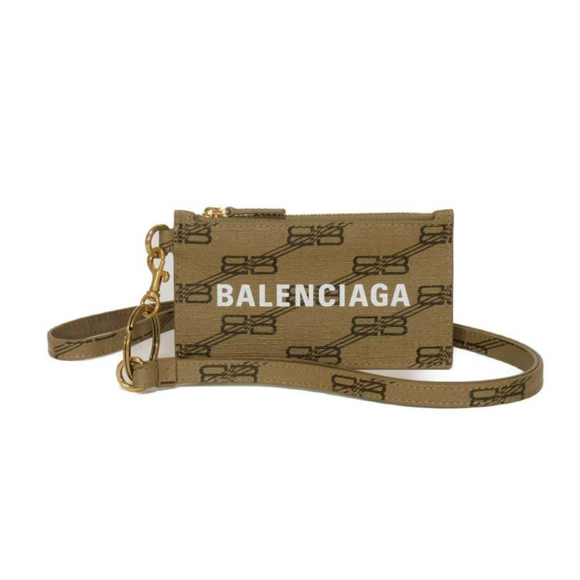 Balenciaga Beige Coated Canvas Pouch (Pre-Owned)
