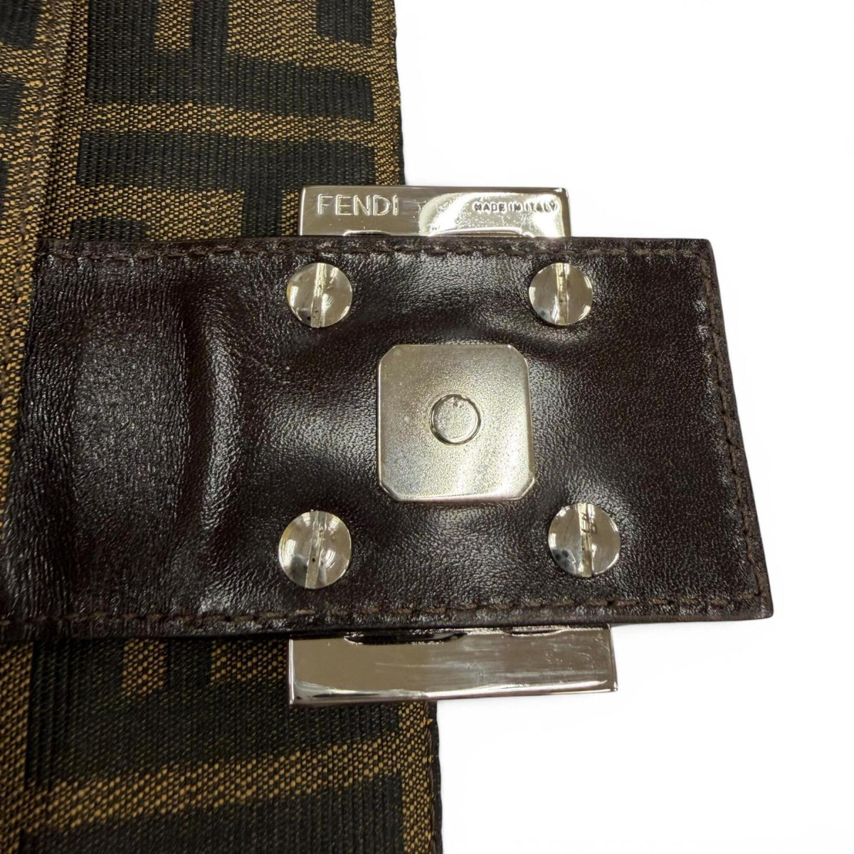 Fendi Brown Leather Shoulder Bag (Pre-Owned)