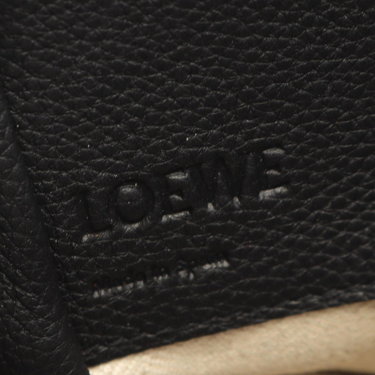 Loewe Black Multi-Color Leather Canvas Handbag (Pre-Owned)