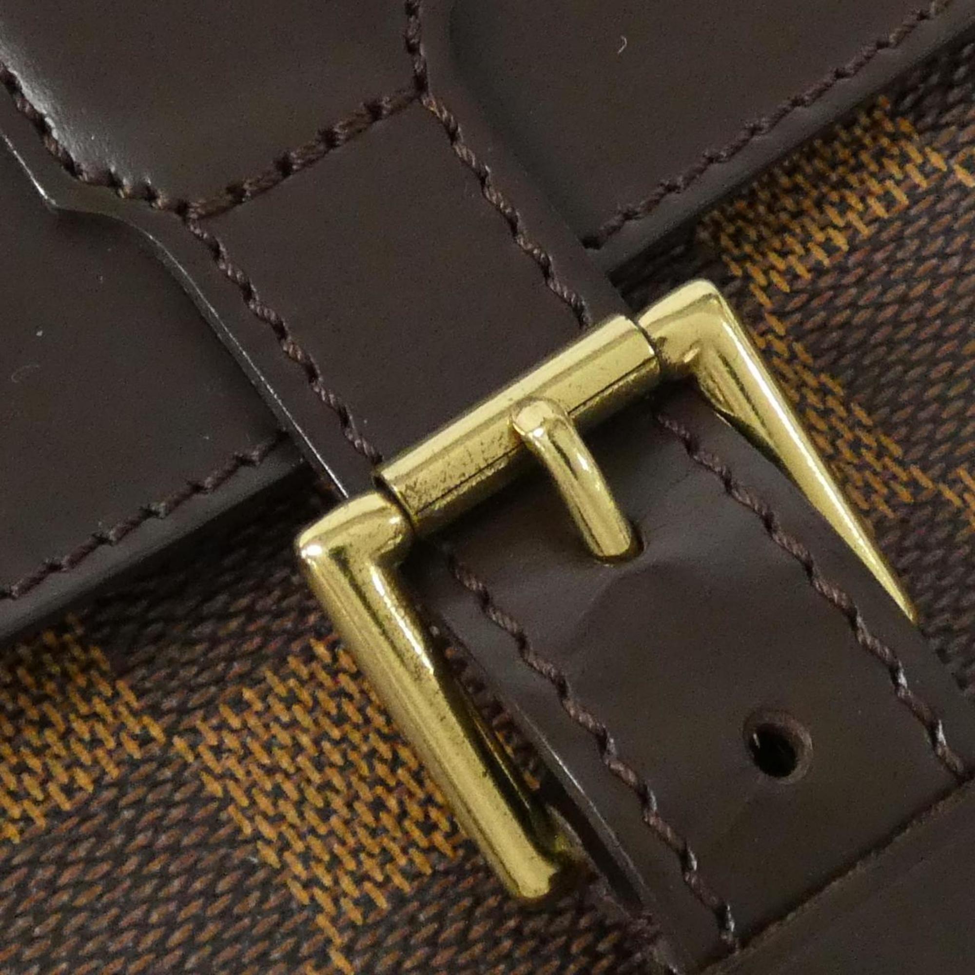 Louis Vuitton Brown Coated Canvas Backpack (Pre-Owned)