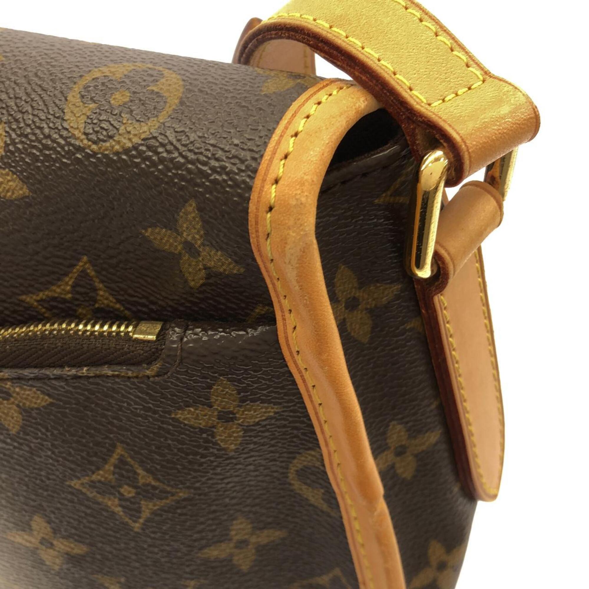 Louis Vuitton Monogram Marron Coated Canvas Shoulder Bag (Pre-Owned)