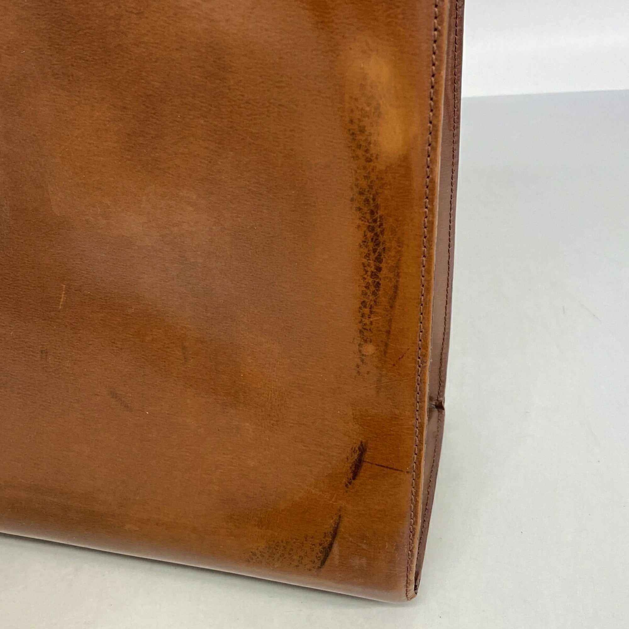 Cartier Brown Leather Tote Bag (Pre-Owned)