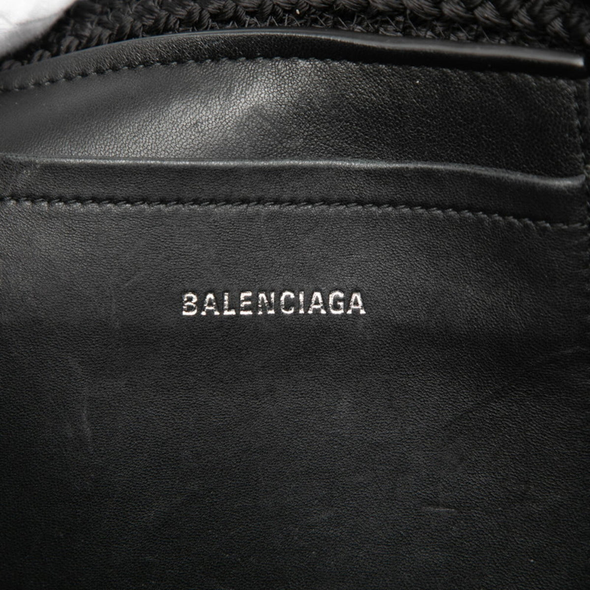 Balenciaga Black Nylon Handbag Shoulder Bag (Pre-Owned)