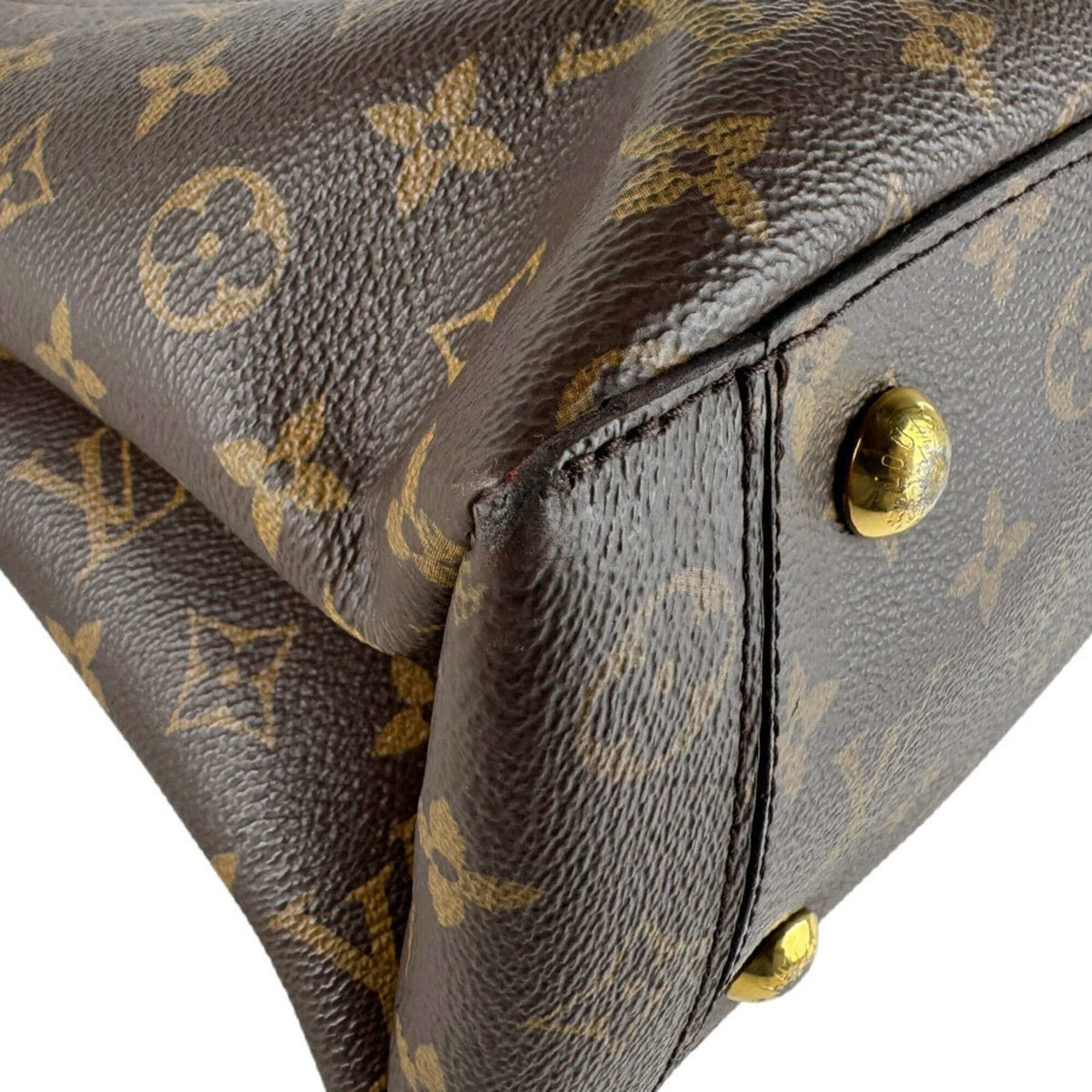 Louis Vuitton Brown Monogram Red Color Monogram Handbag Shoulder Bag (Pre-Owned)
