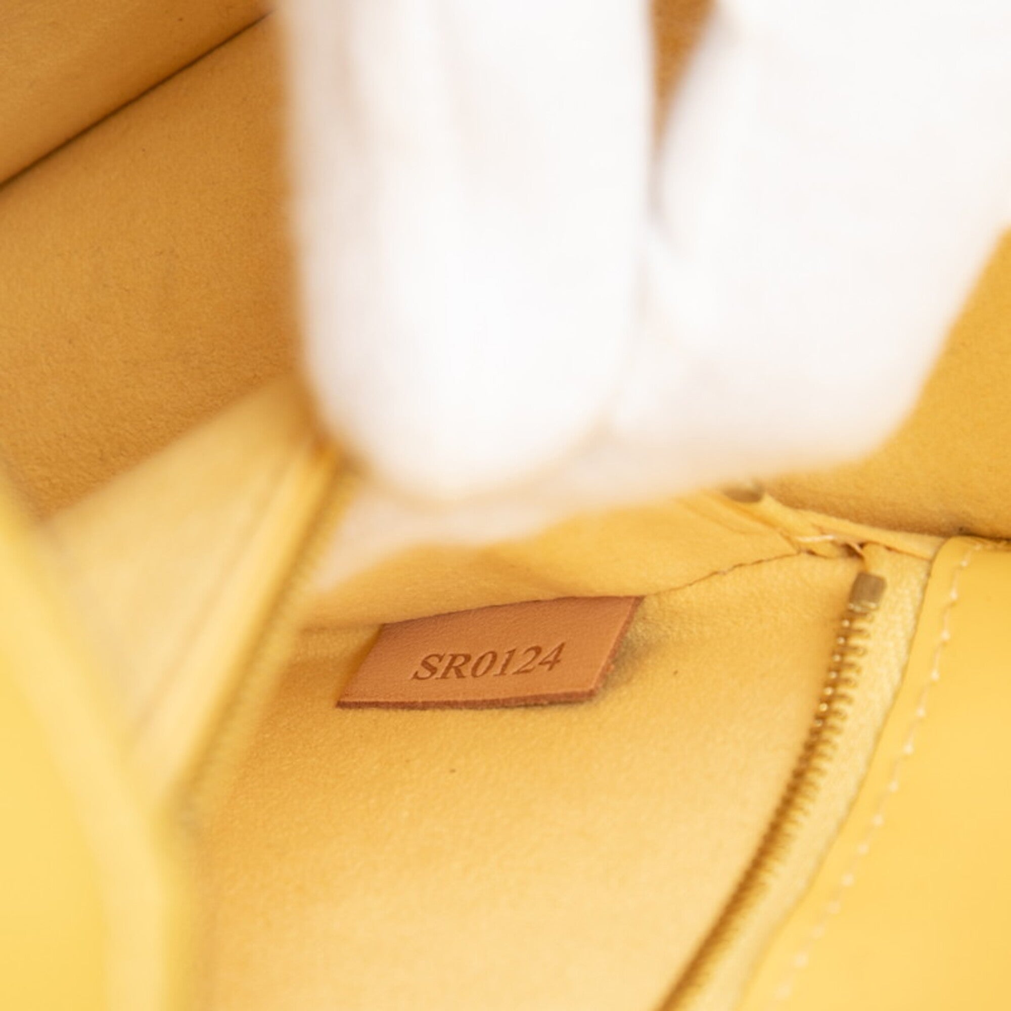 Louis Vuitton Vernis Yellow Patent Leather Handbag Shoulder Bag (Pre-Owned)