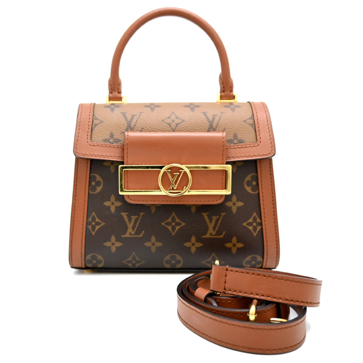 Louis Vuitton Brown Monogram Monogram Reverse Monogram Shoulder Bag (Pre-Owned)