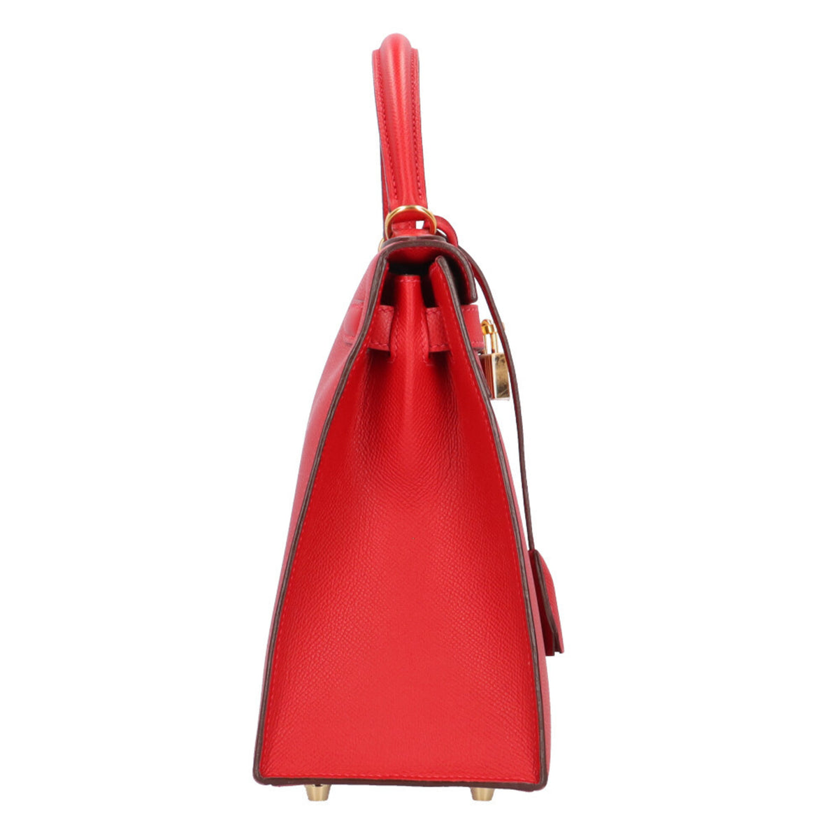 Hermes Red Color Rouge Casaque Epsom Leather Shoulder Bag (Pre-Owned)