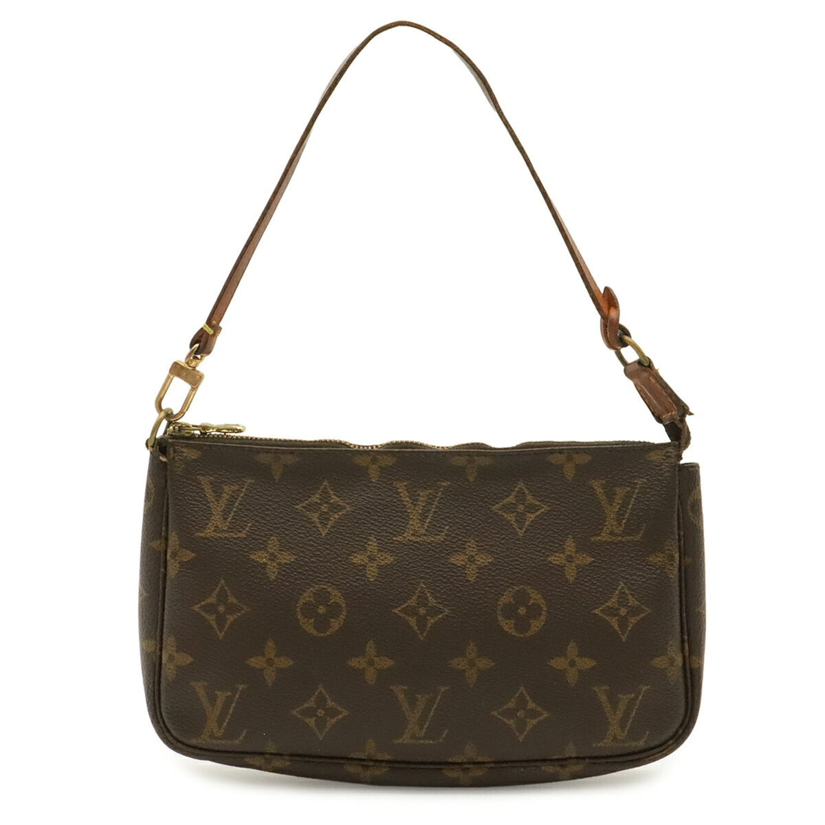 Louis Vuitton Brown Monogram Canvas Handbag Pochette Pouch (Pre-Owned)