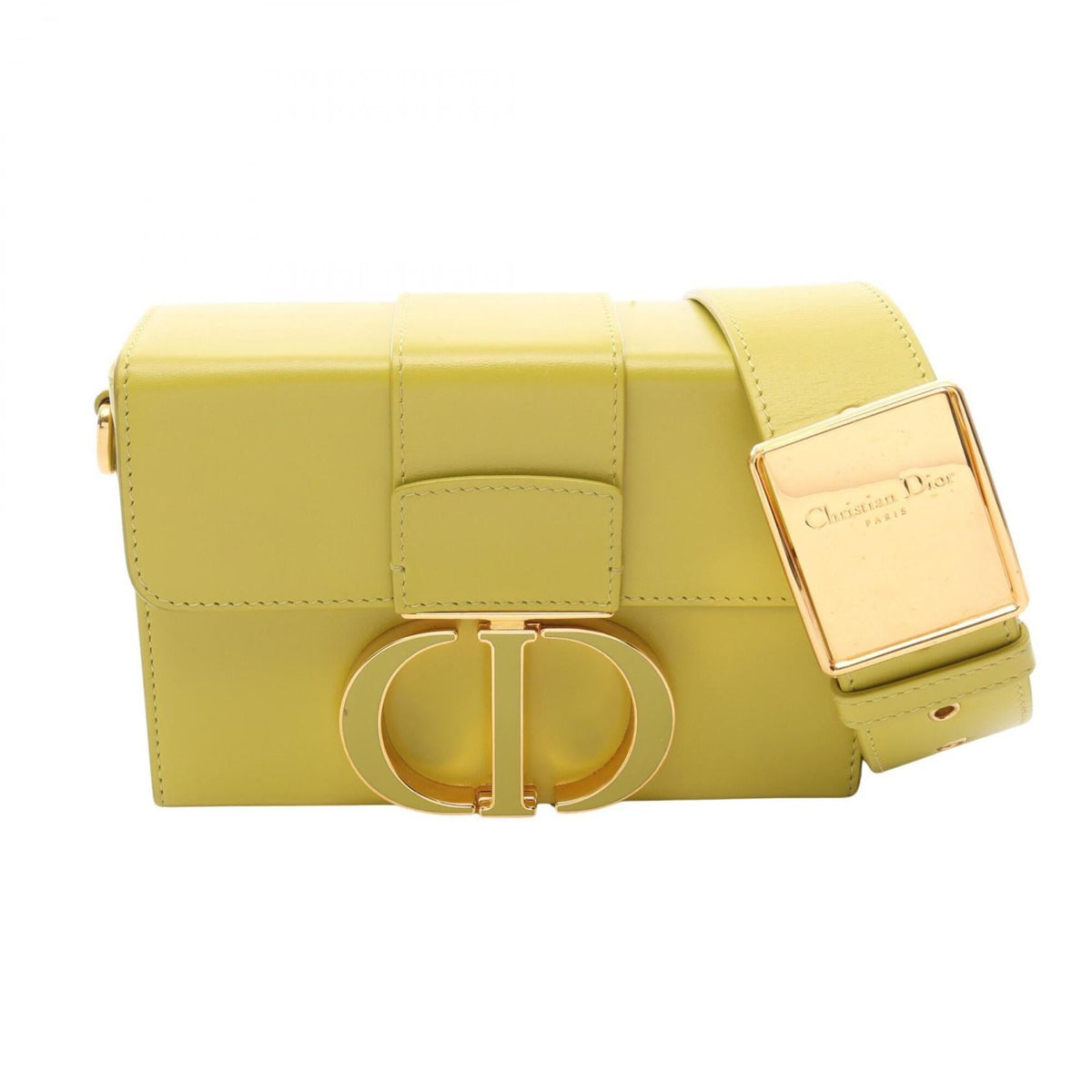 Christian Dior Green Green Leather Shoulder Bag (Pre-Owned)