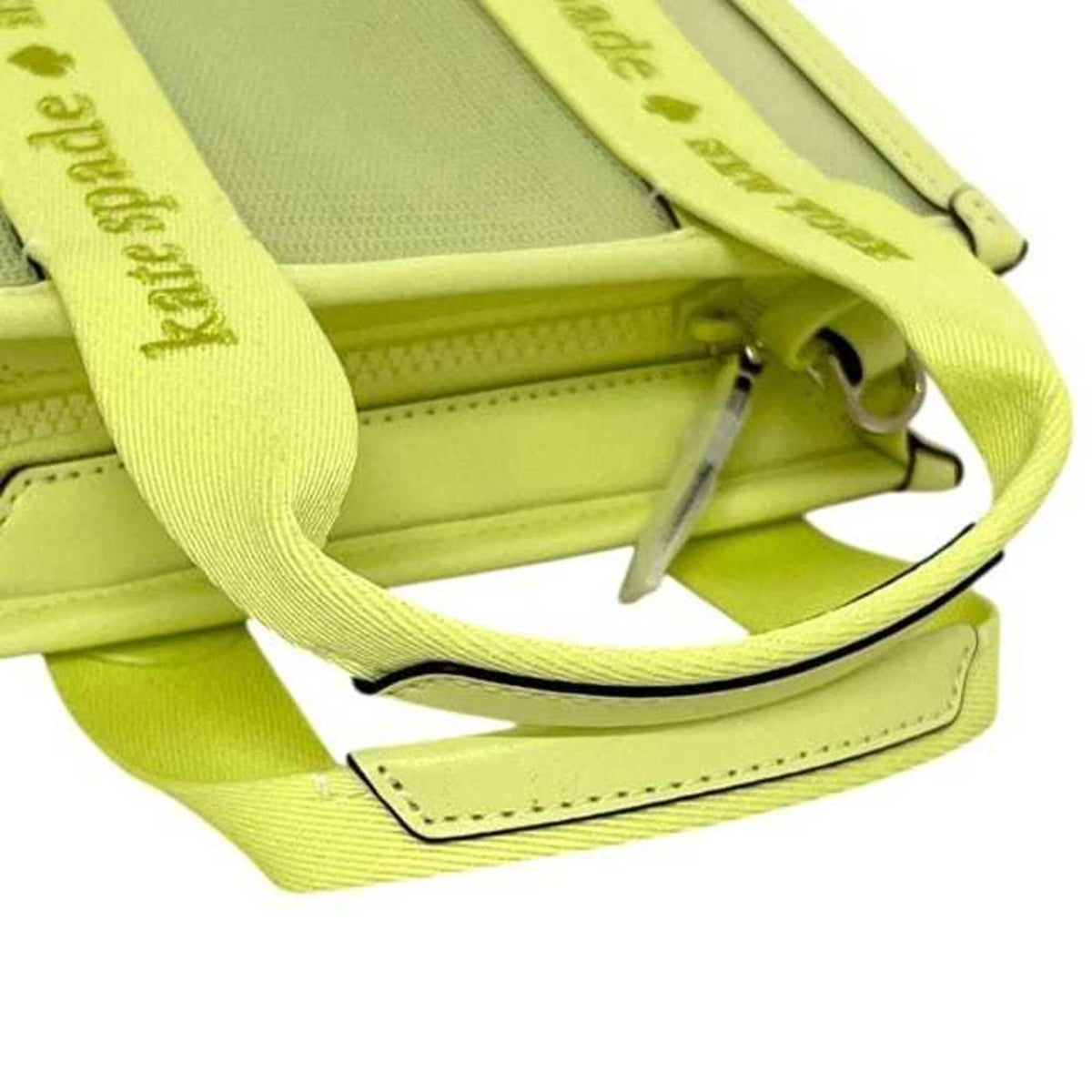 Kate Spade Yellow Canvas Mesh Shoulder Bag (Pre-Owned)