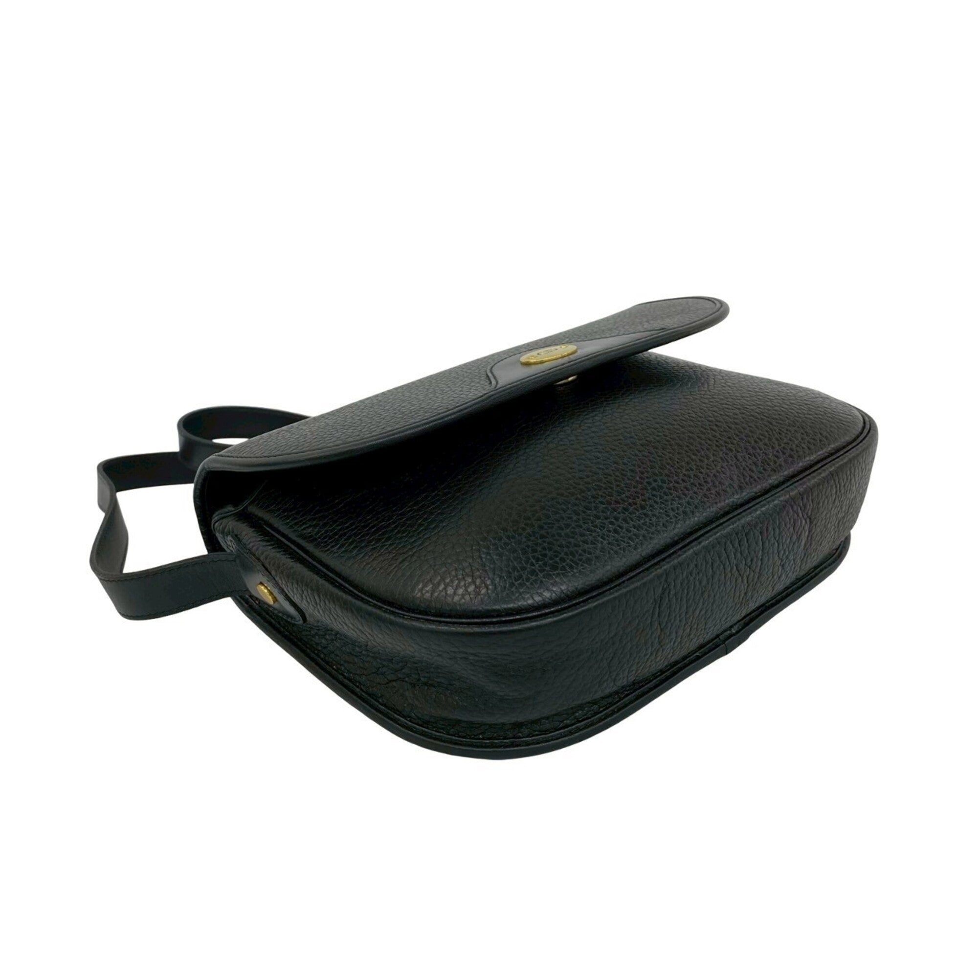 Christian Dior Black Leather Shoulder Bag (Pre-Owned)