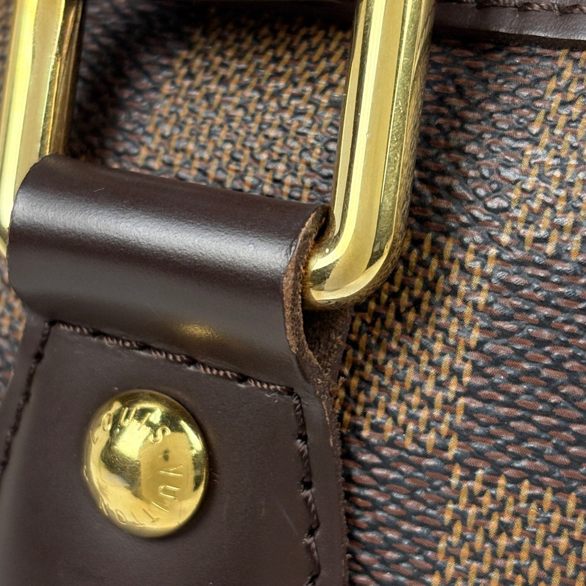 Louis Vuitton Brown Damier Canvas Shoulder Bag Tote Bag (Pre-Owned)