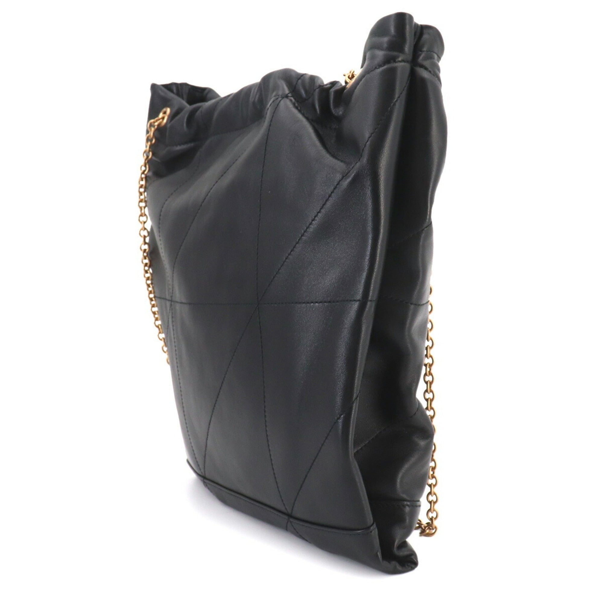Saint Laurent Black Leather Handbag Shoulder Bag (Pre-Owned)