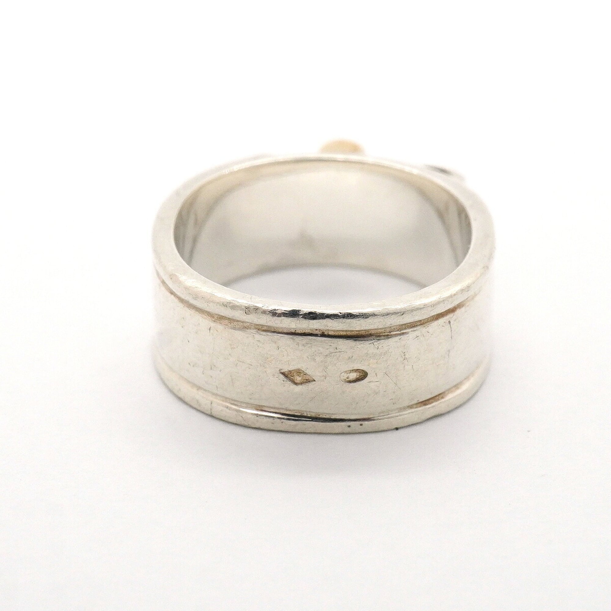 Hermes Yellow Gold (18K) Silver 925 Band Ring (Pre-Owned)
