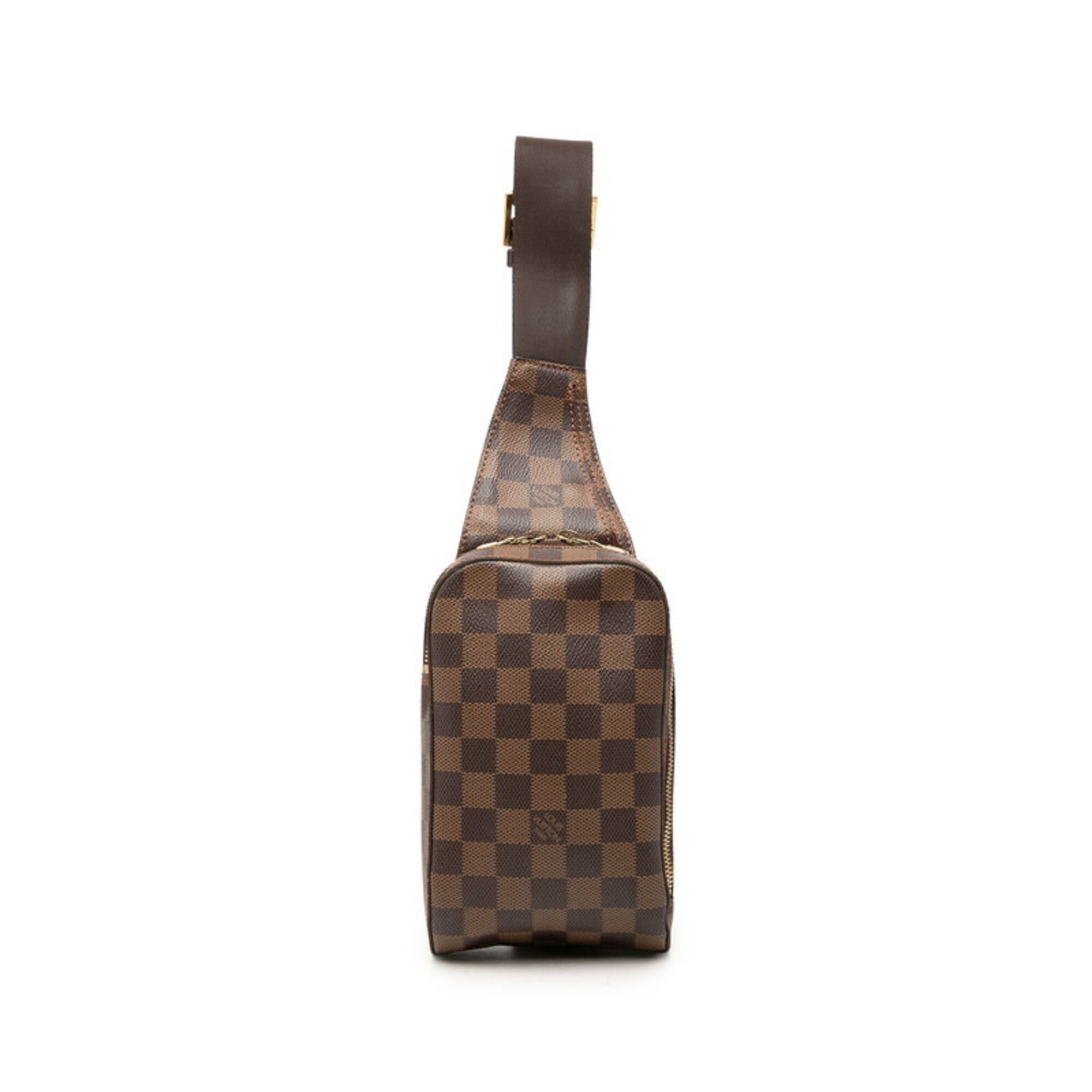 Louis Vuitton Damier Brown Pvc Leather Sling Bag (Pre-Owned)