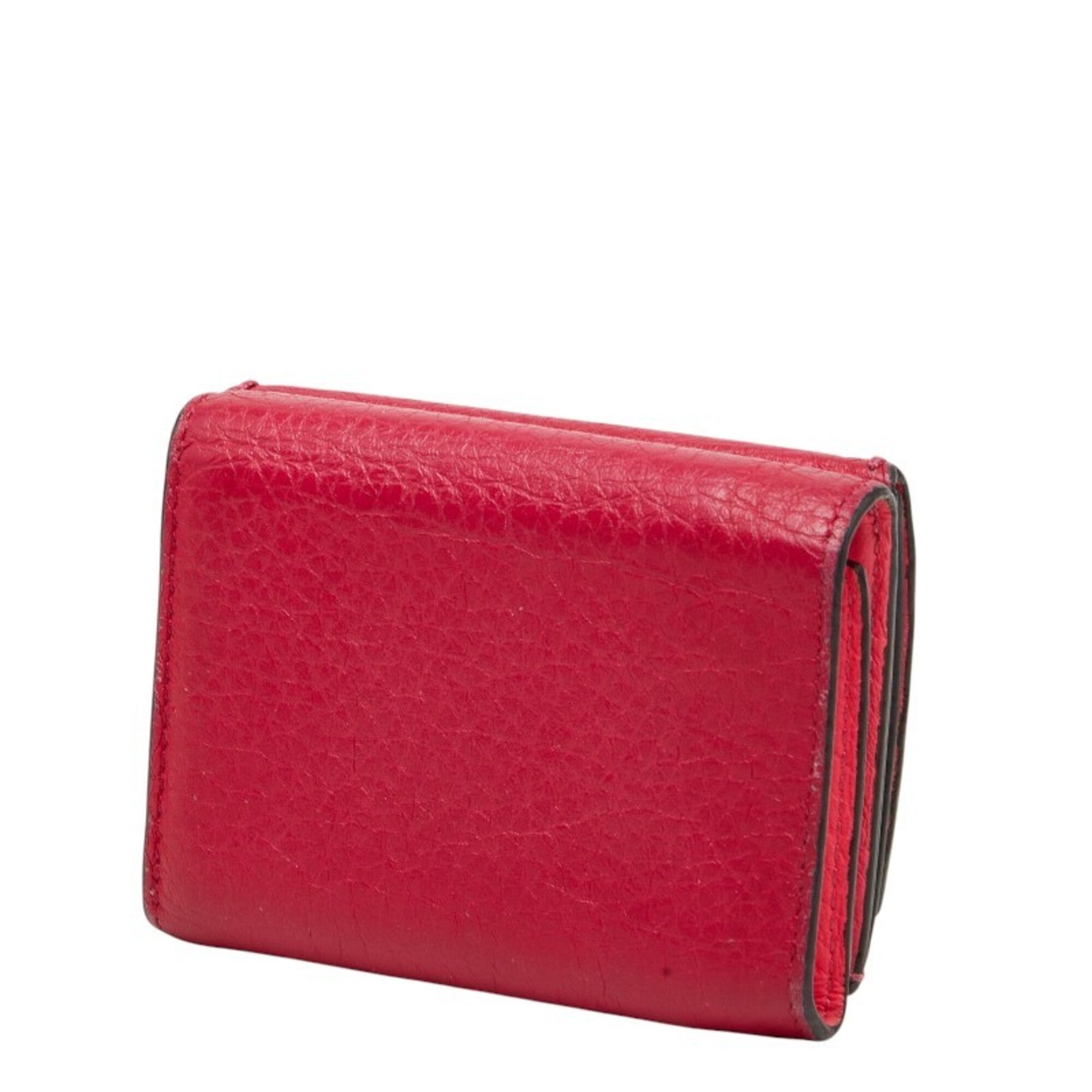 Fendi Pink Leather Wallet (Tri-Fold) (Pre-Owned)