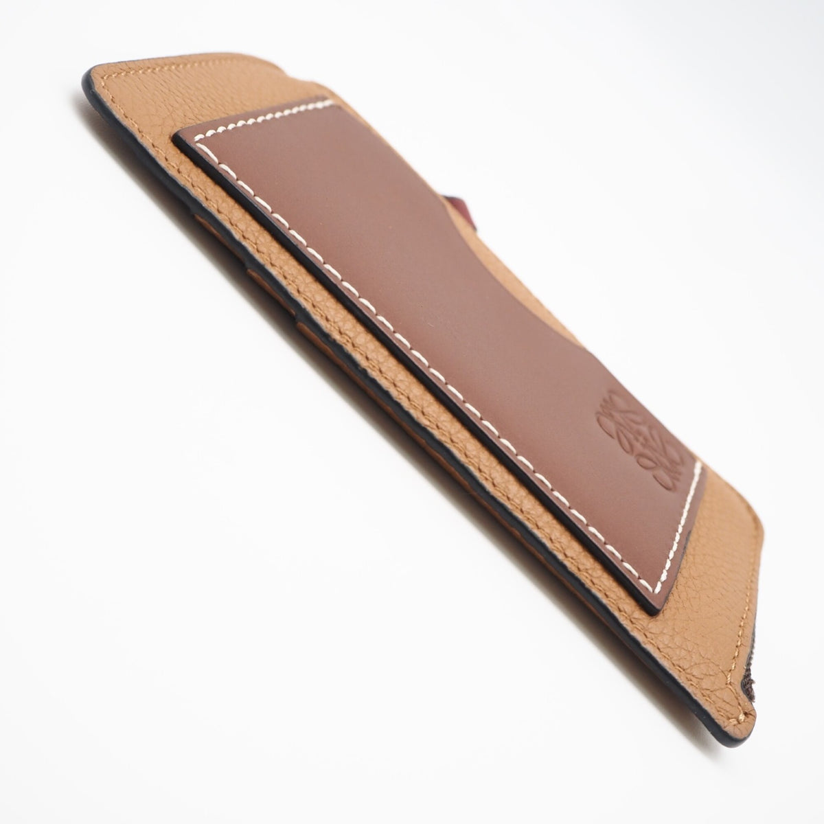 Loewe Brown Red Color Leather Coin Purse/Coin Case (Pre-Owned)