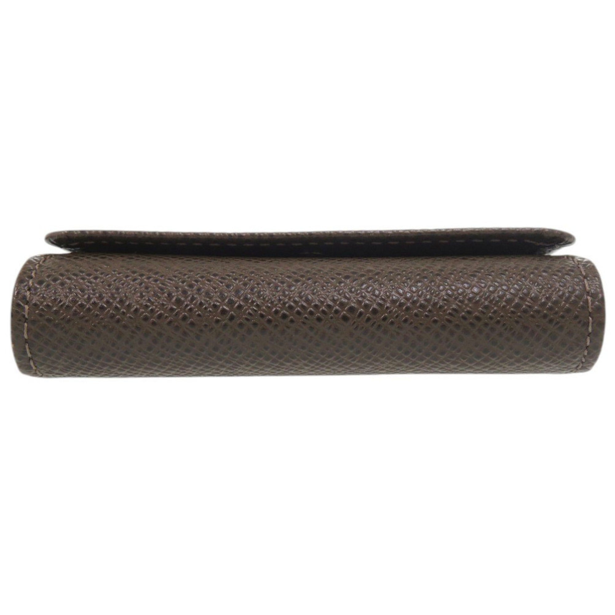 Louis Vuitton Brown Grizzly Taiga Leather Coin Purse/Coin Case (Pre-Owned)